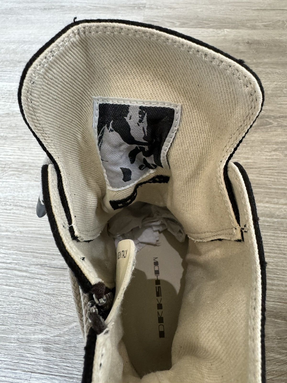 Rick Owens Rick Owens Drkshdw Jumbolace Hexa Sneaks Ramones Black Size US 9 / EU 42 - 6 Thumbnail