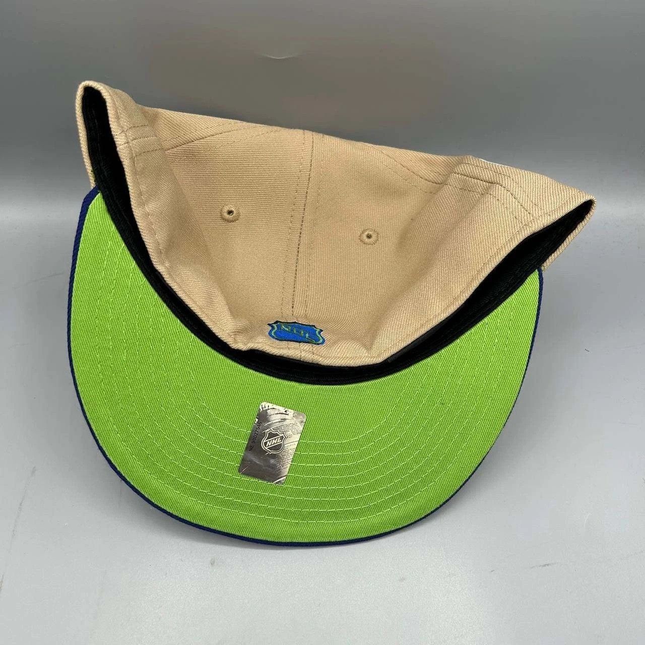 New Era Hartford Whalers Hat Men 7 1/2 Brown Blue NHL Fitted Cap New Size ONE SIZE - 7 Thumbnail