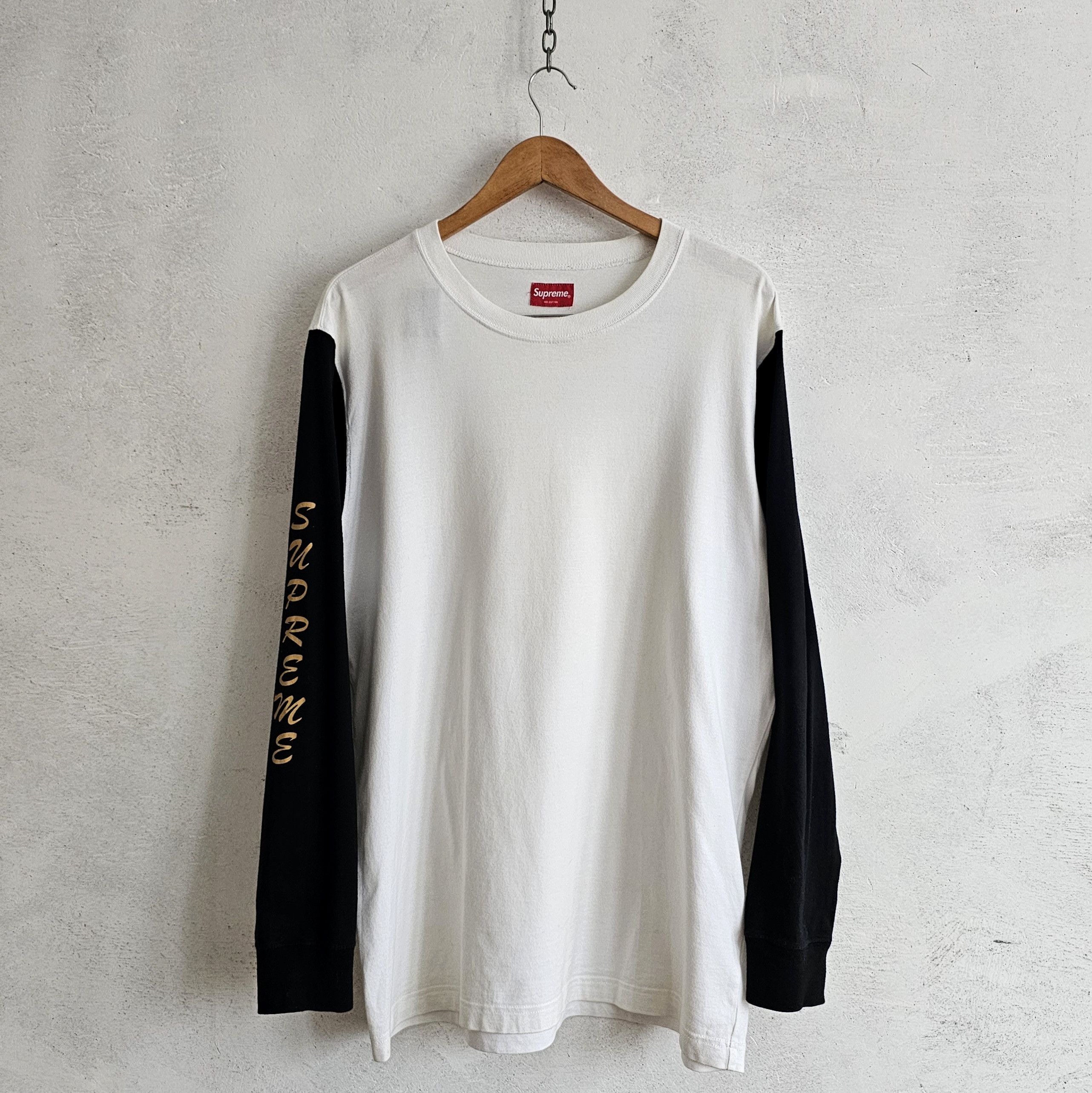 Supreme Supreme Old English Long-Sleeve Top (white) | Grailed