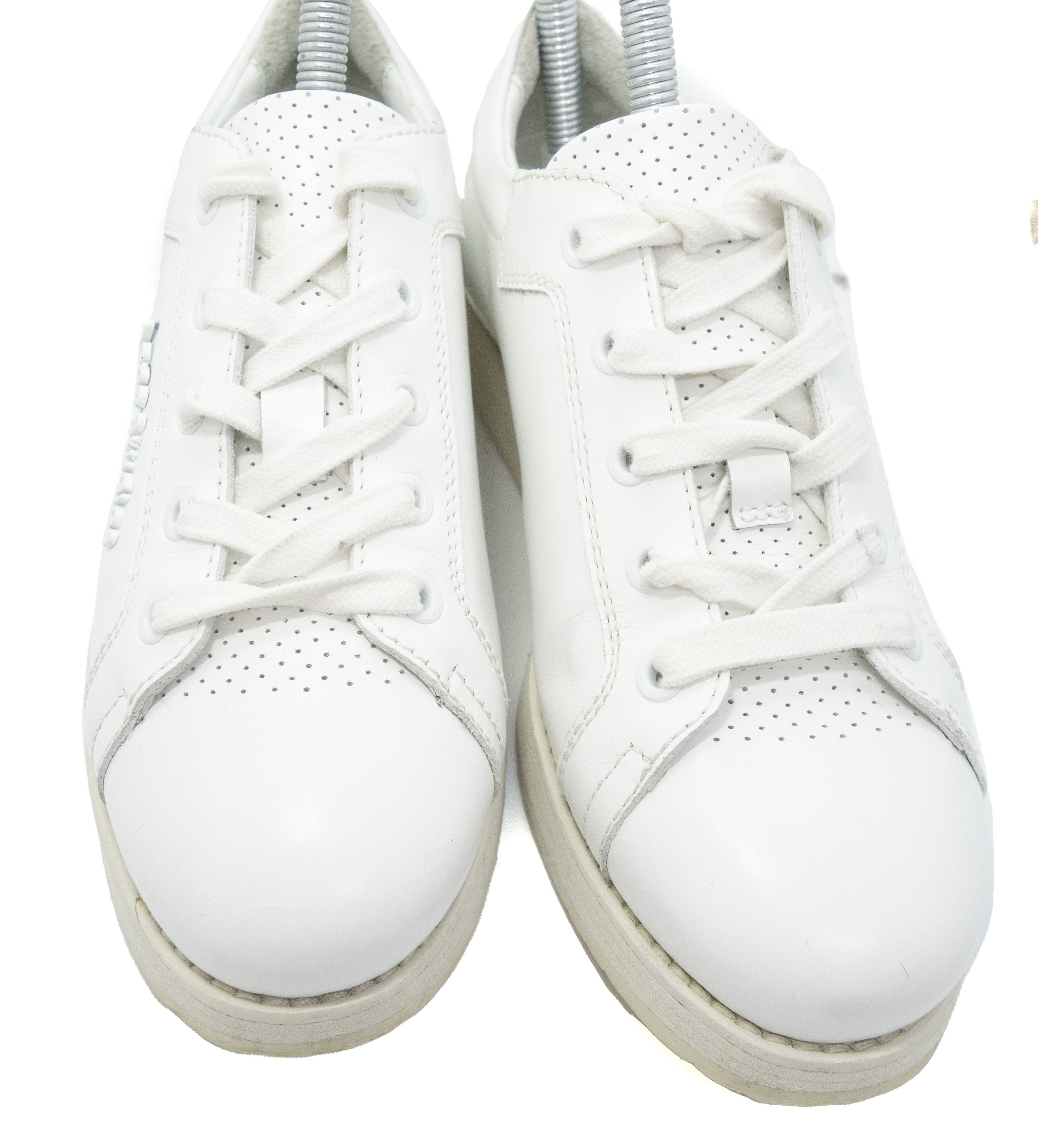 Acne Studios Logo Leather Platform Sneakers Size US 5 / IT 35 - 4 Thumbnail