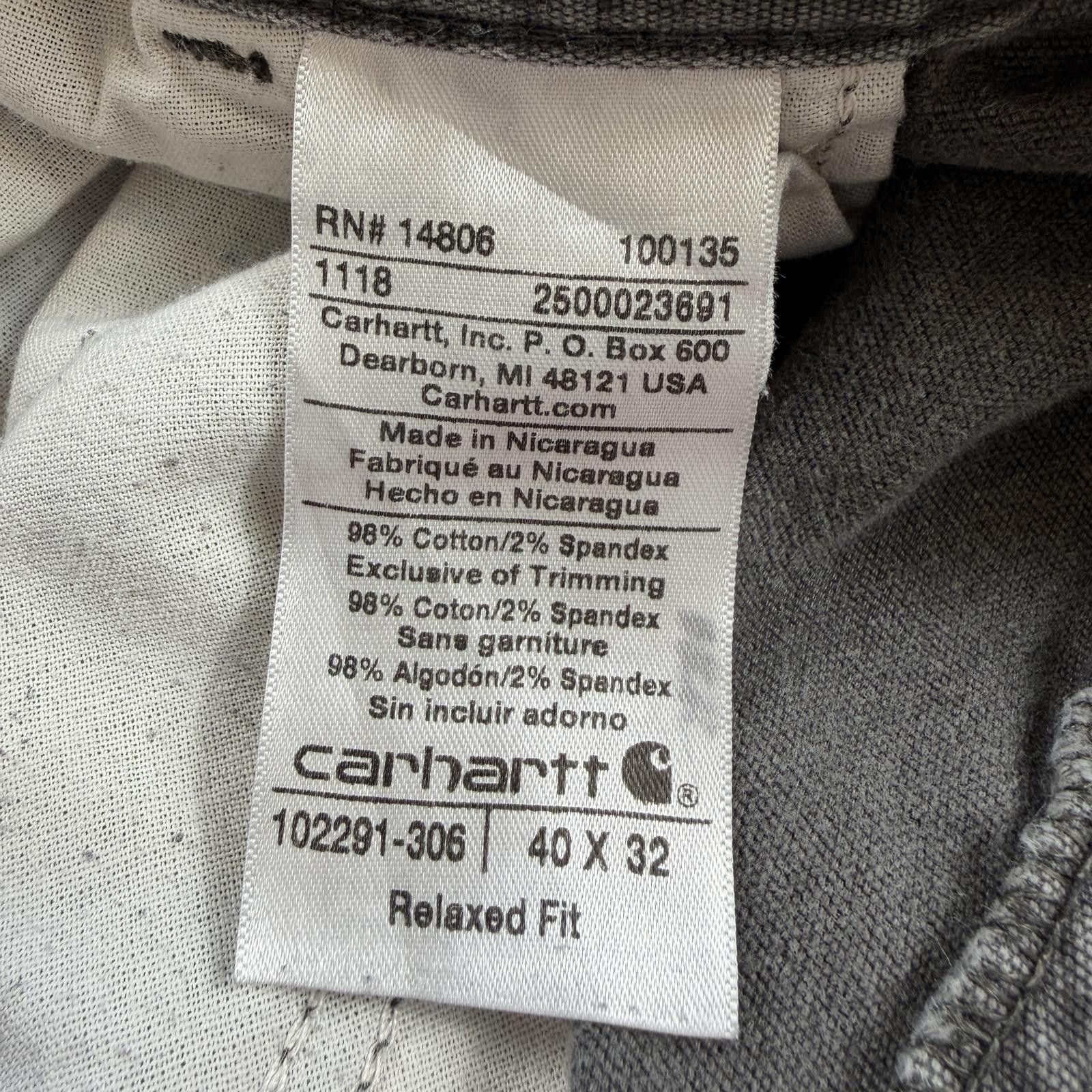 Carhartt Carhartt Relaxed Fit Work Pants Mens 40x32 Utility Carpenter Size US 40 / EU 56 - 6 Thumbnail