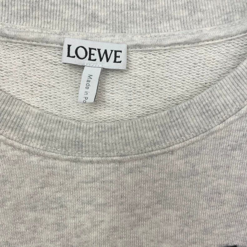 Loewe loewe Gray embroidered logo round-neck sweatshirt 2506-Next Size US XS / EU 42 / 0 - 3 Thumbnail