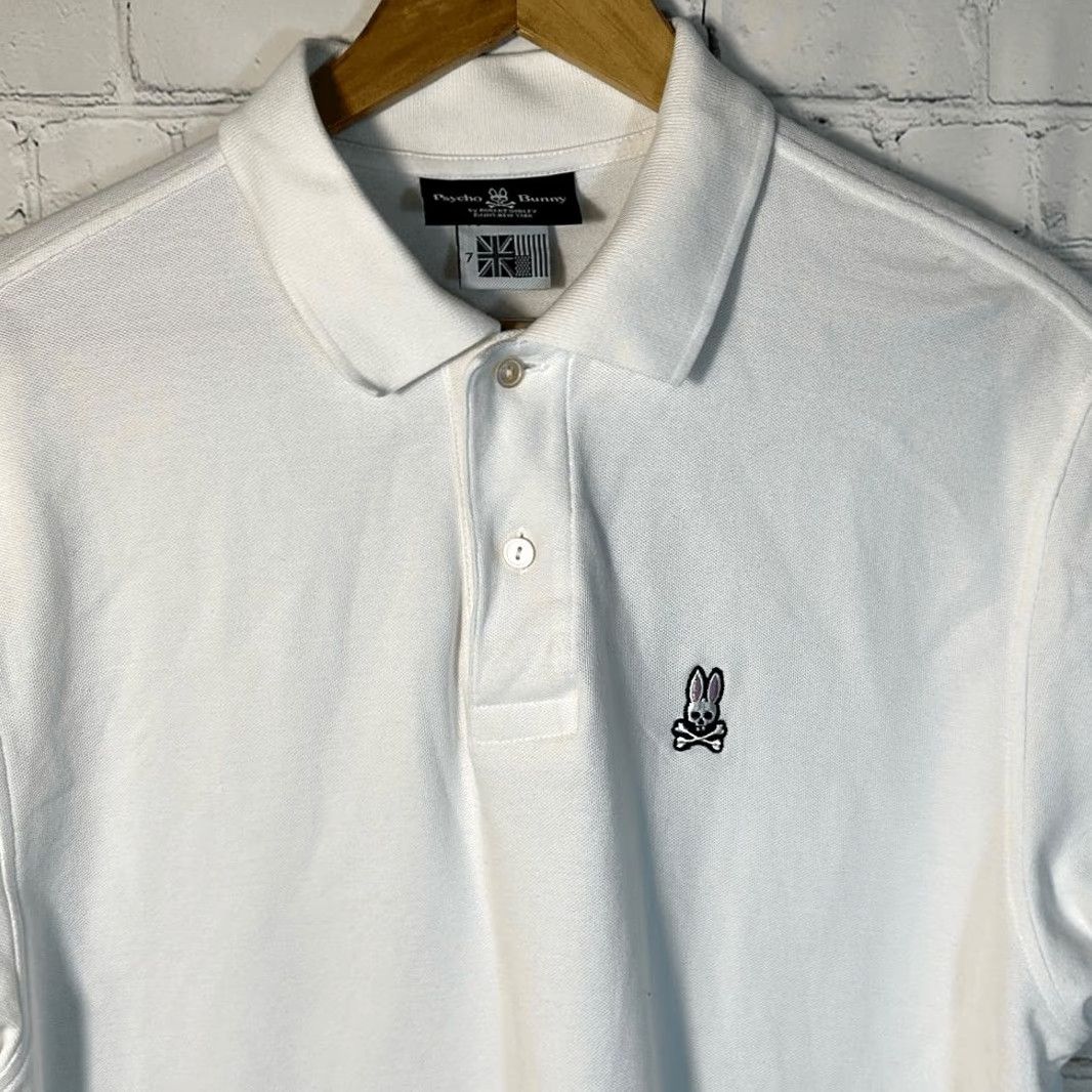 Psycho Bunny Psycho Bunny Polo Shirt Mens XL White Pima Cotton Preppy Style Shirt Mens XL White Pima Cotton Polo Size US XL / EU 56 / 4 - 2 Thumbnail