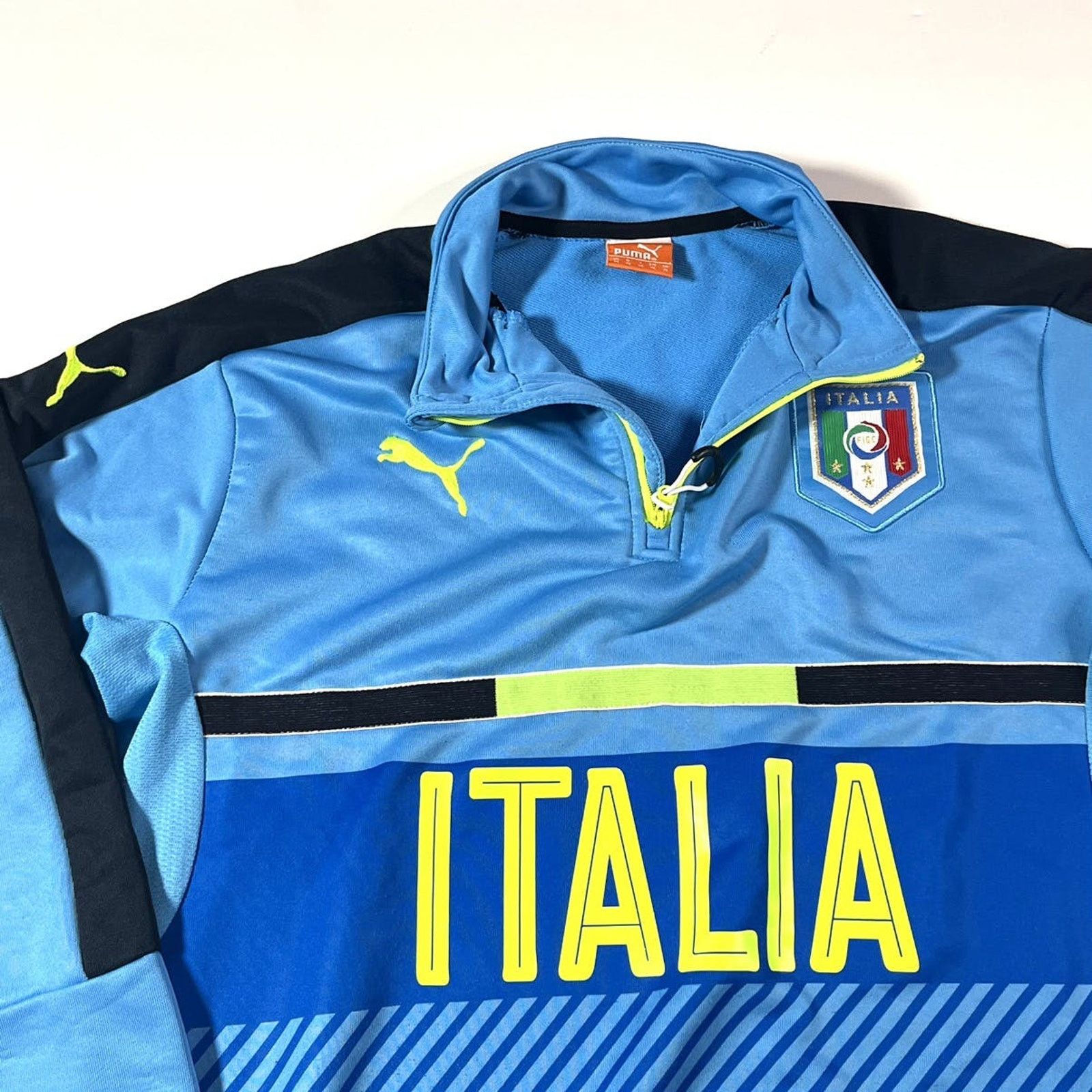 Puma 2000’s Puma Italia National Team Quarter Zip Sweatshirt Med Size US M / EU 48-50 / 2 - 4 Thumbnail