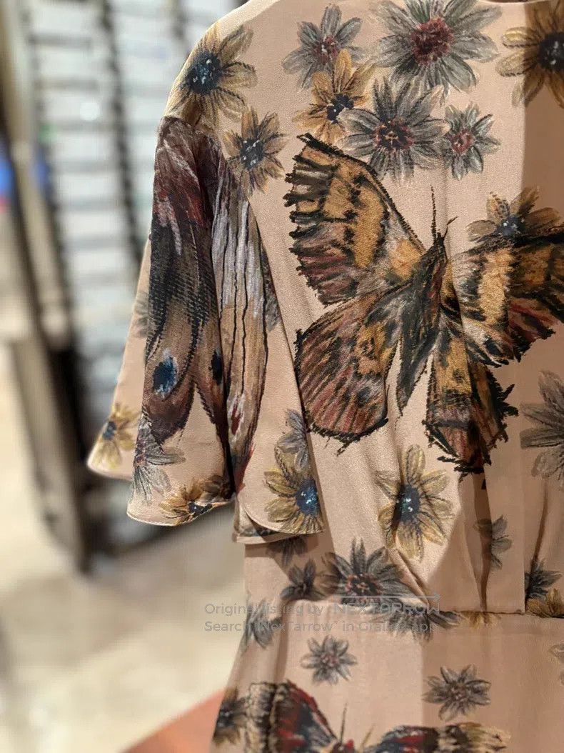 Valentino Valentino Mulberry silk classic butterfly pattern umbrella Size S / US 4 / IT 40 - 9 Thumbnail