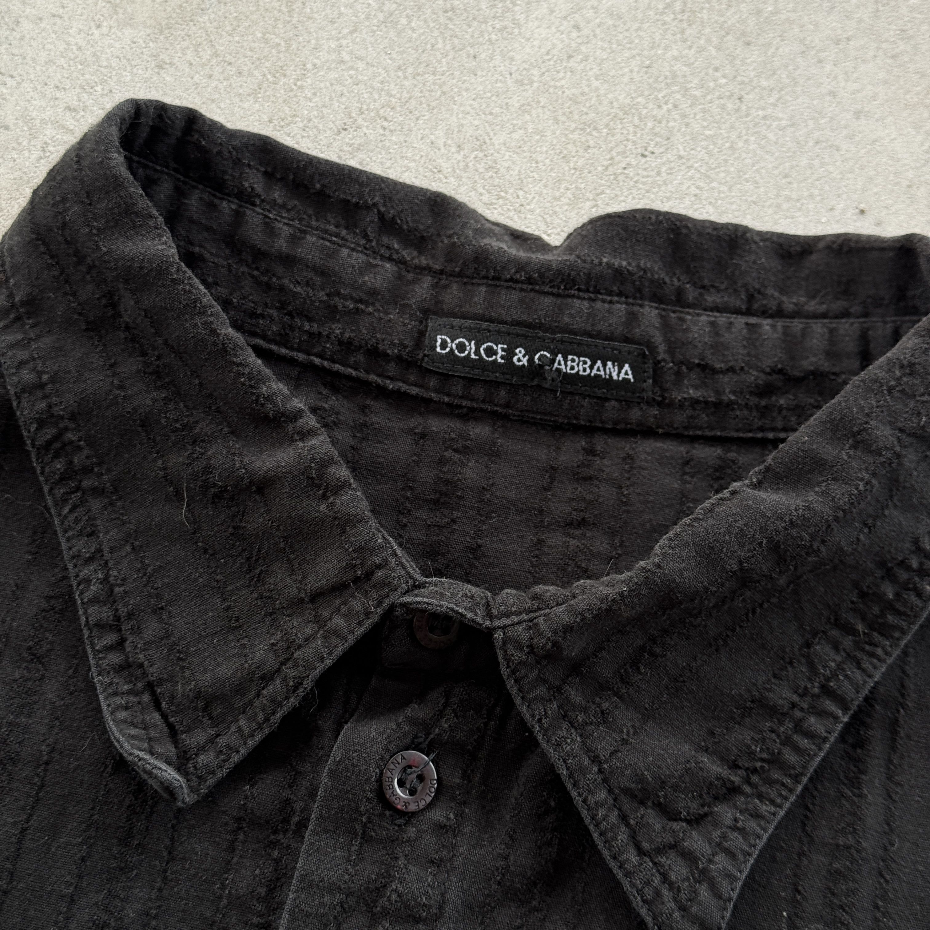 Dolce & Gabbana Dolce Gabbana Black Short Sleeve Shirt Logo Graphic Print Size US L / EU 52-54 / 3 - 4 Thumbnail