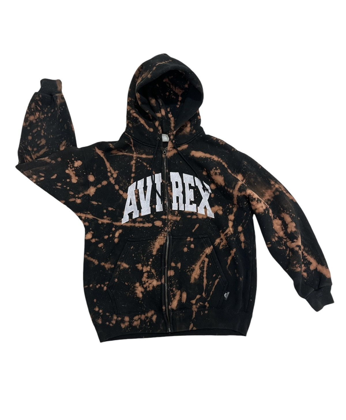 Avirex Avirex Hoodie Jacket Embroidery Logo Design Acid Washed Size US L / EU 52-54 / 3 - 1 Thumbnail
