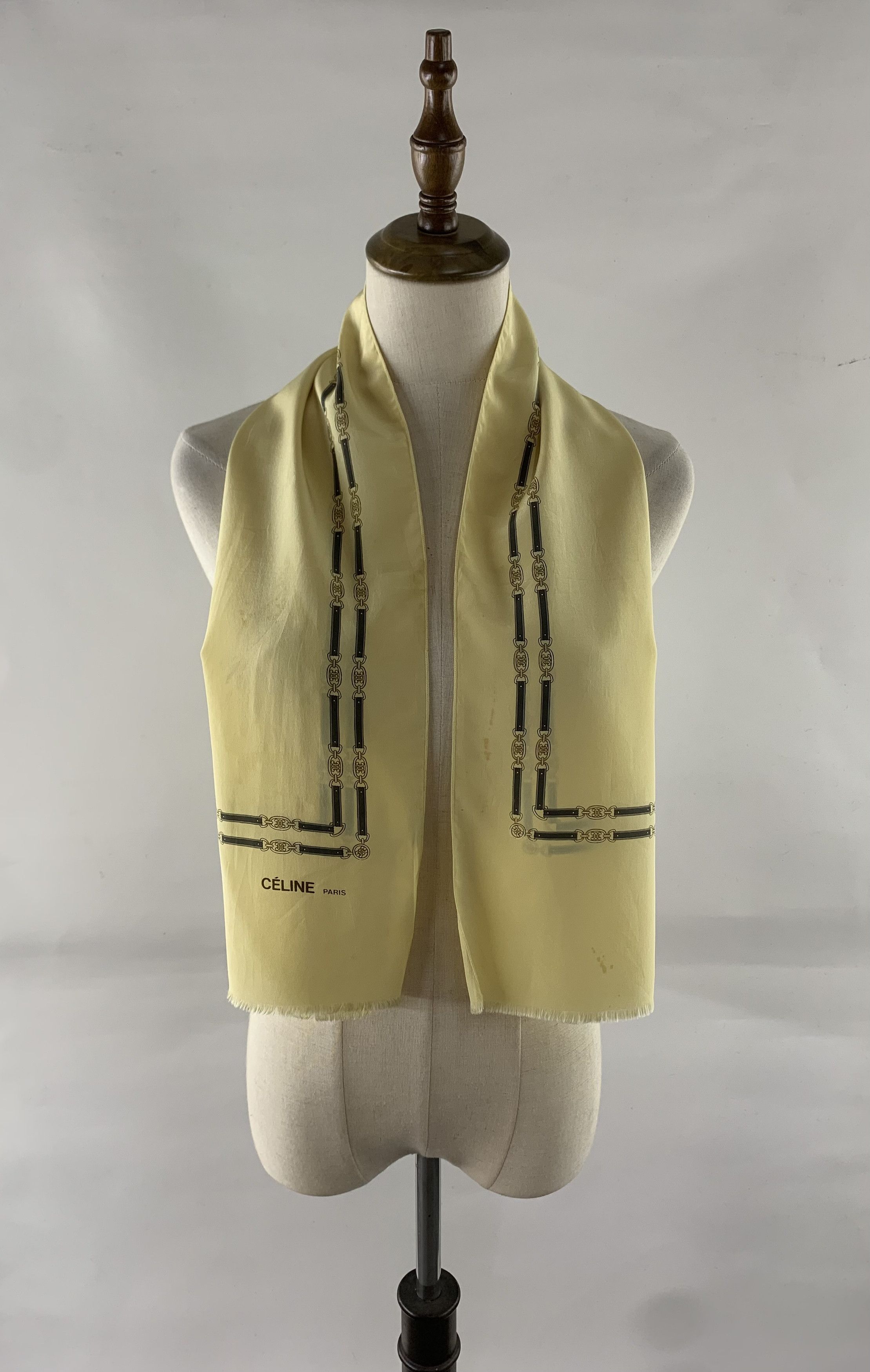 Celine Celine Scarf Silk Muffler Neck Wrap BL9338 Size ONE SIZE - 1 Thumbnail