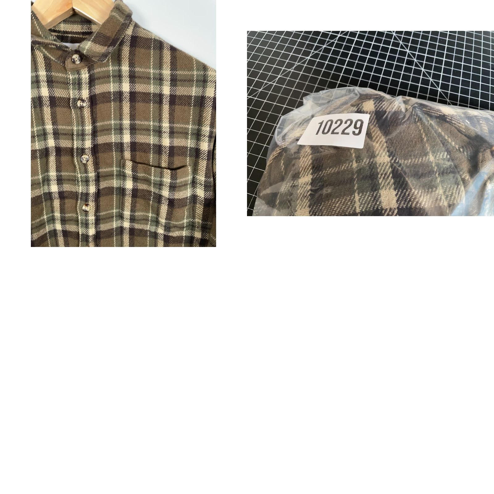 Corridor Corridor Shirt Men's Medium Flannel Brown Green Plaid Heavyweight Cotton 90s Grunge Retro Casual Workwear Button-Up Collar Long Sleeve Size US M / EU 48-50 / 2 - 9 Thumbnail