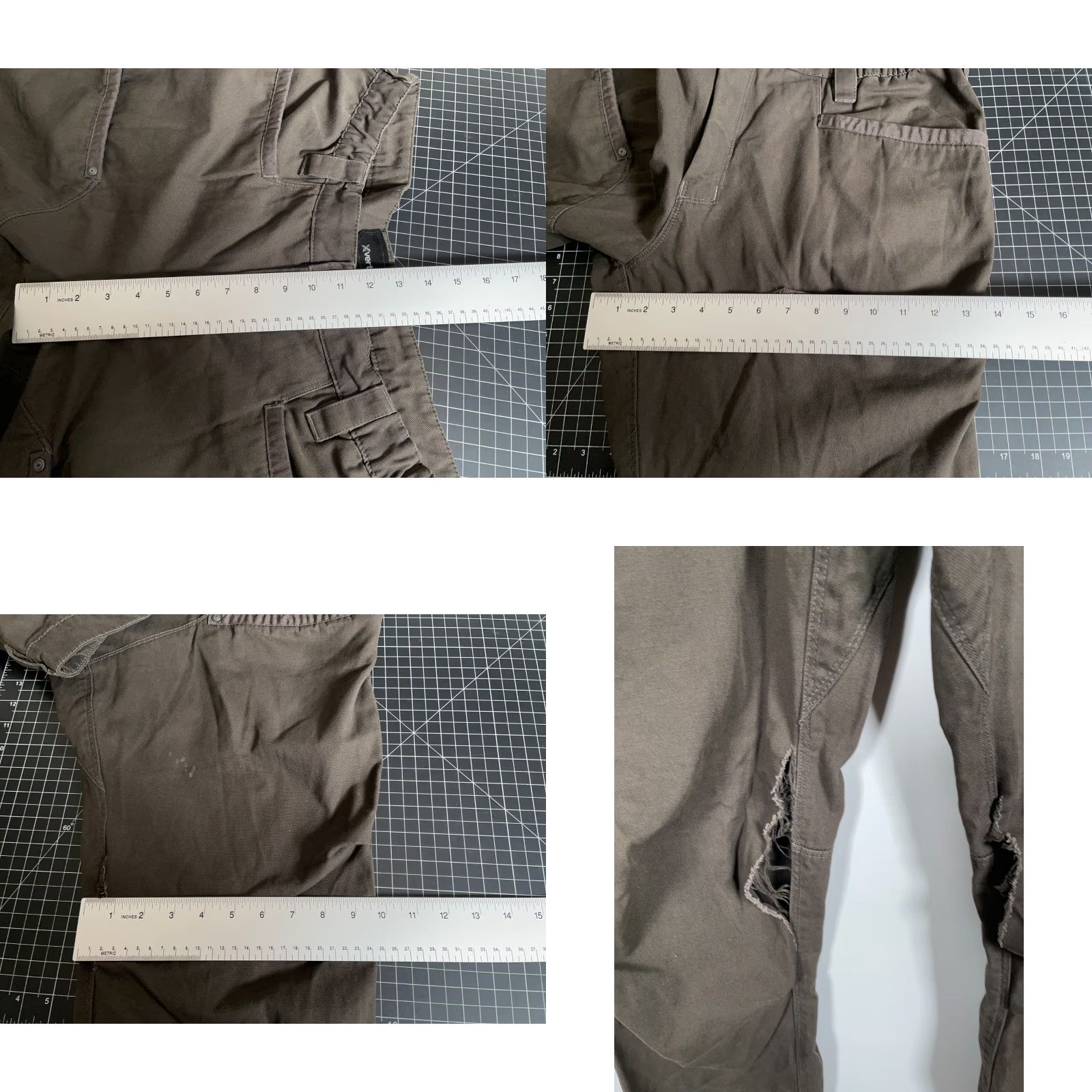 Vintage Vertx Travail Tactical Pants Men 38 x 34 Greenish Brown Cotton-Polyester Blend Zip Fly Carpenter Pockets Casual Outdoor Vintage: No (Flaws) Size US 38 / EU 54 - 8 Thumbnail