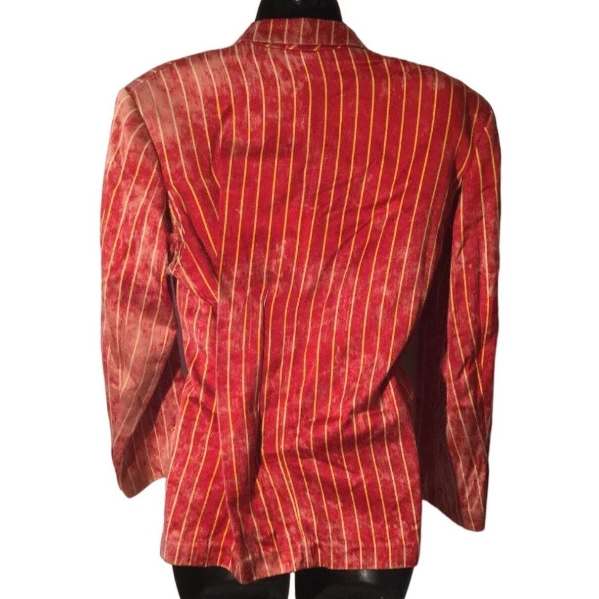Comme des Garcons vintage COMME DES GARCONS 1991 red acid washed pinstripe dec Size S / US 4 / IT 40 - 2 Thumbnail