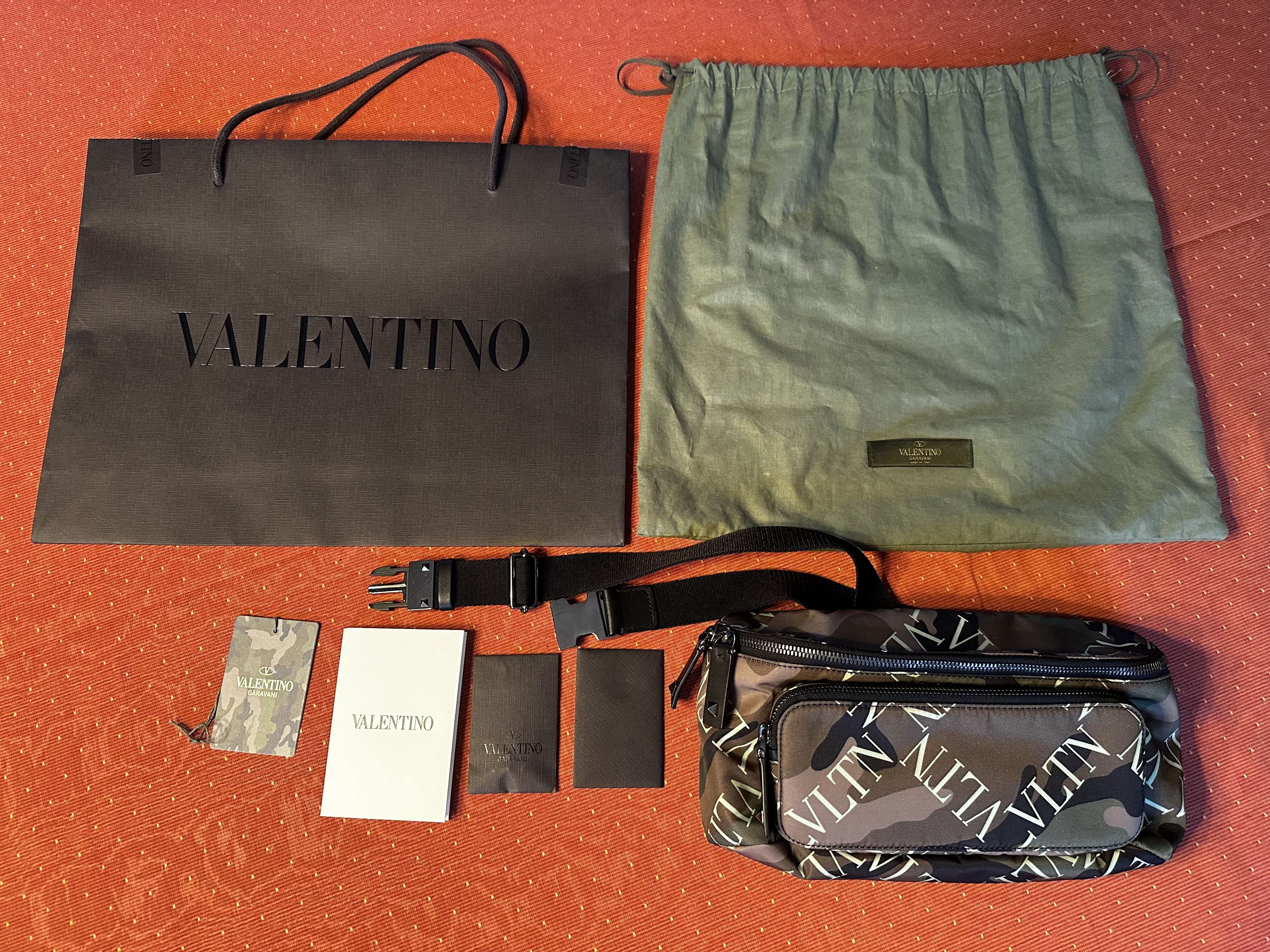 Valentino Garavani Camouflage Belt Bag canvas/leather