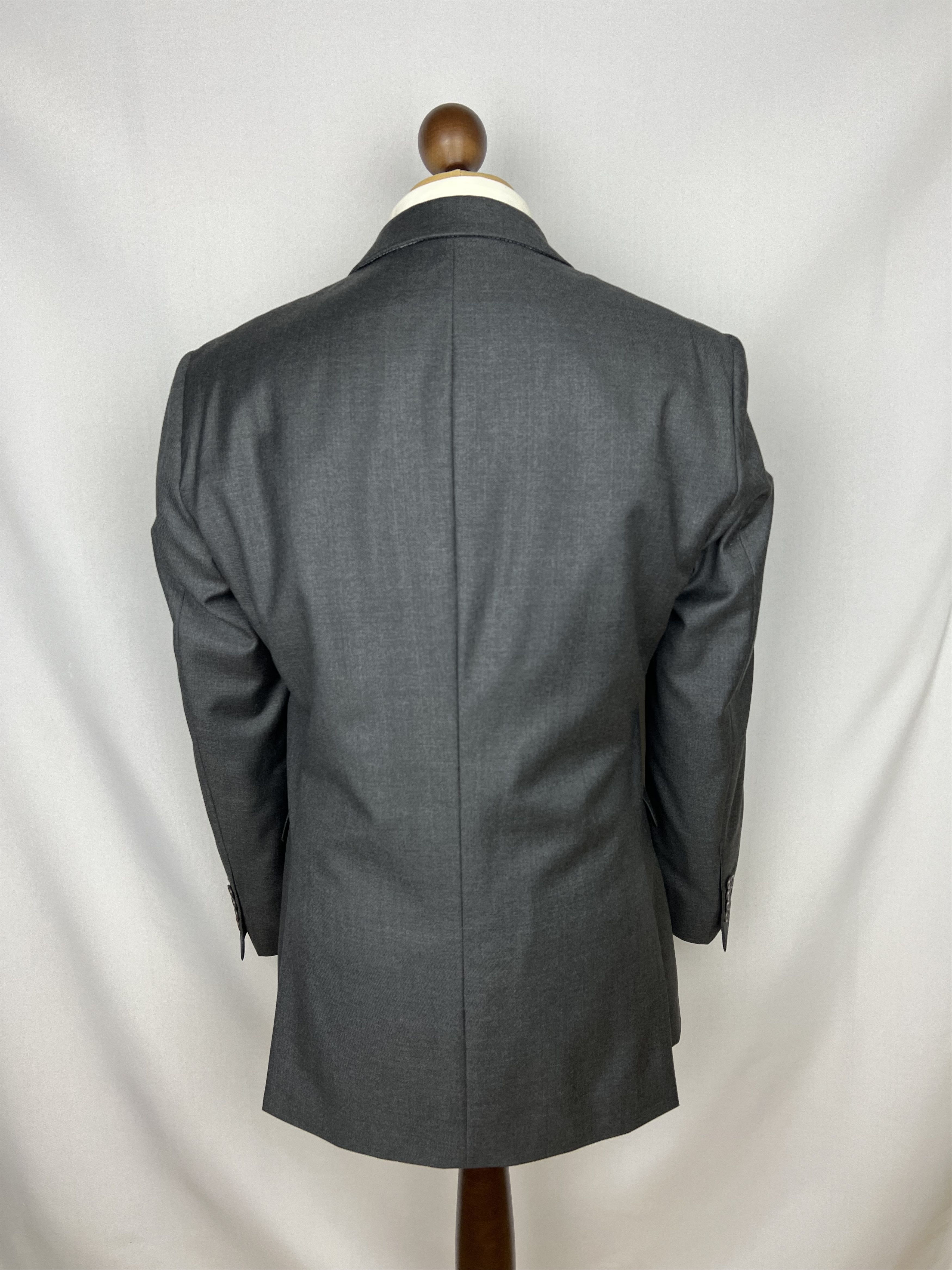 Vitale Barberis Canonico ALEXANDER SACHS 100% Wool Solid 2 Piece Suit Size 42R - 4 Thumbnail