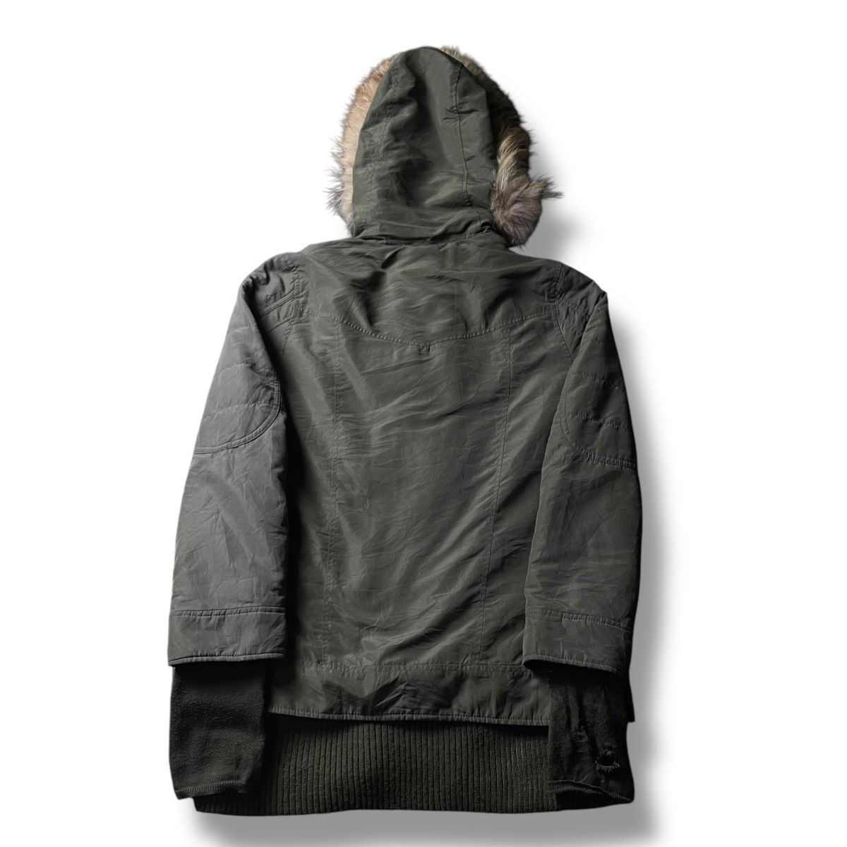 14th Addiction 🇯🇵 SLY CHINESE RACOON DOG FUR DUFFLE JACKET Size US S / EU 44-46 / 1 - 2 Thumbnail