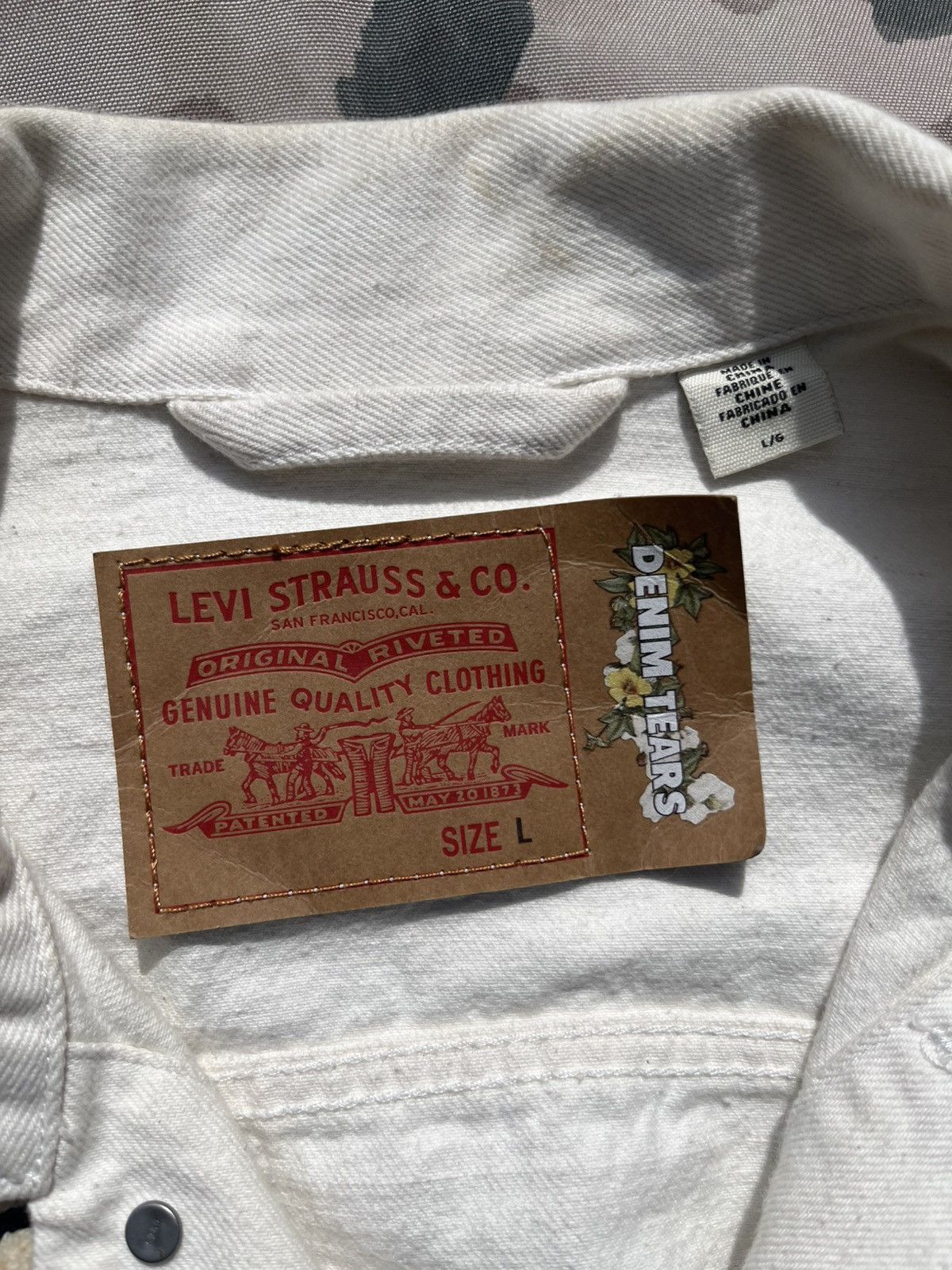 DENIM TEARS × Levi's × Stussy Stussy x levis x denim tears jean jacket Size US L / EU 52-54 / 3 - 3 Thumbnail