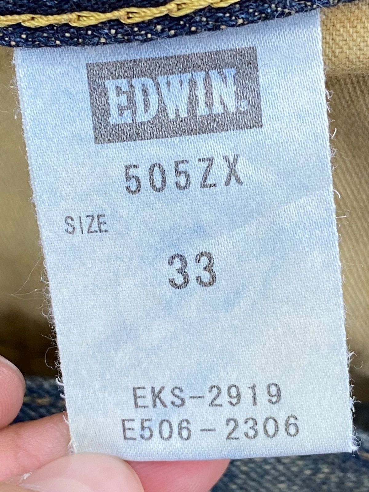 Edwin Edwin X Selvage Faded Blue Wash Straight Cut Style Jeans Size US 35 - 10 Thumbnail