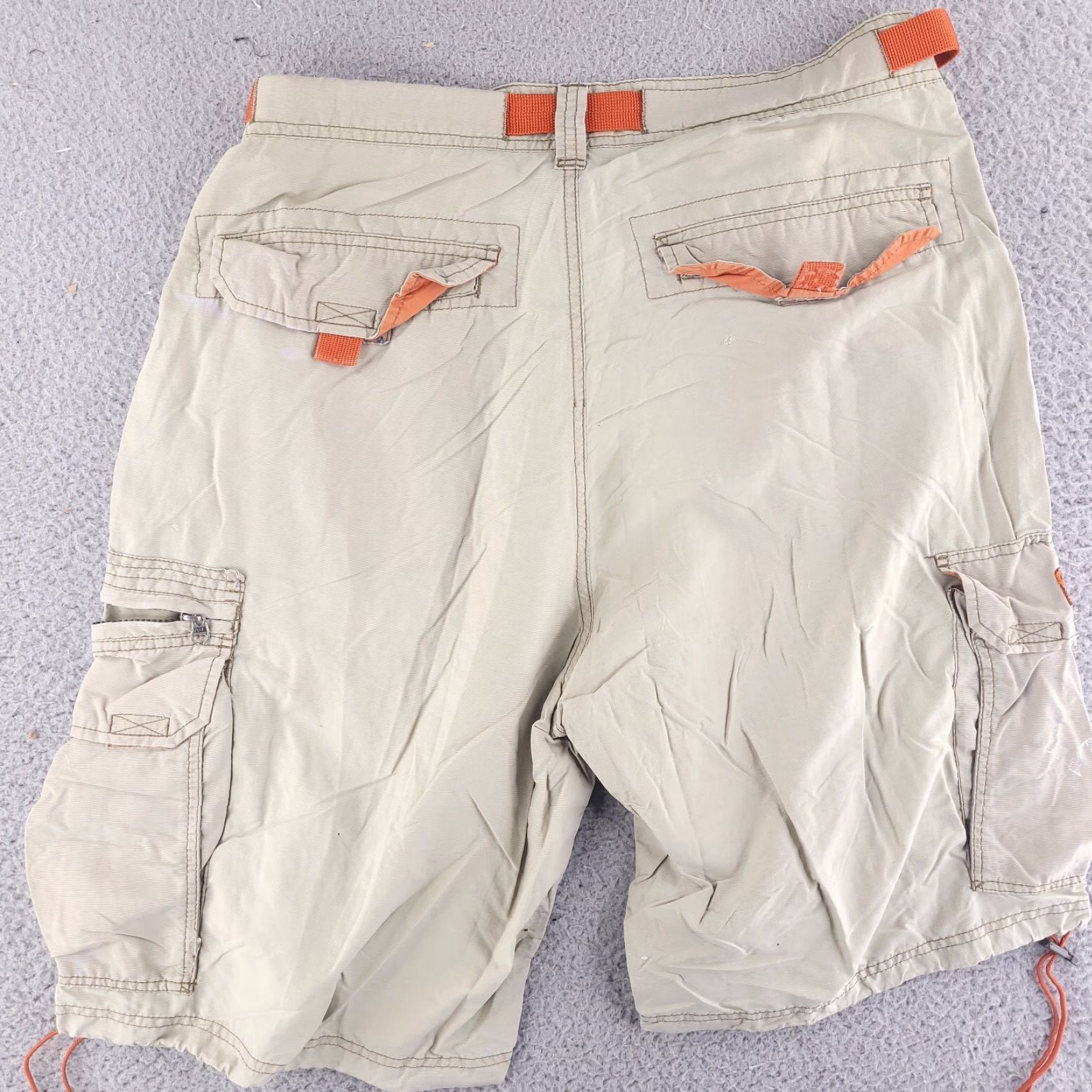Abercrombie & Fitch VINTAGE Abercrombie & Fitch Cargo Shorts Medium 34 Beige Men 34 Waist 34 Cotton Nylon 90s Paratrooper Military y2k Size US 34 / EU 50 - 7 Thumbnail