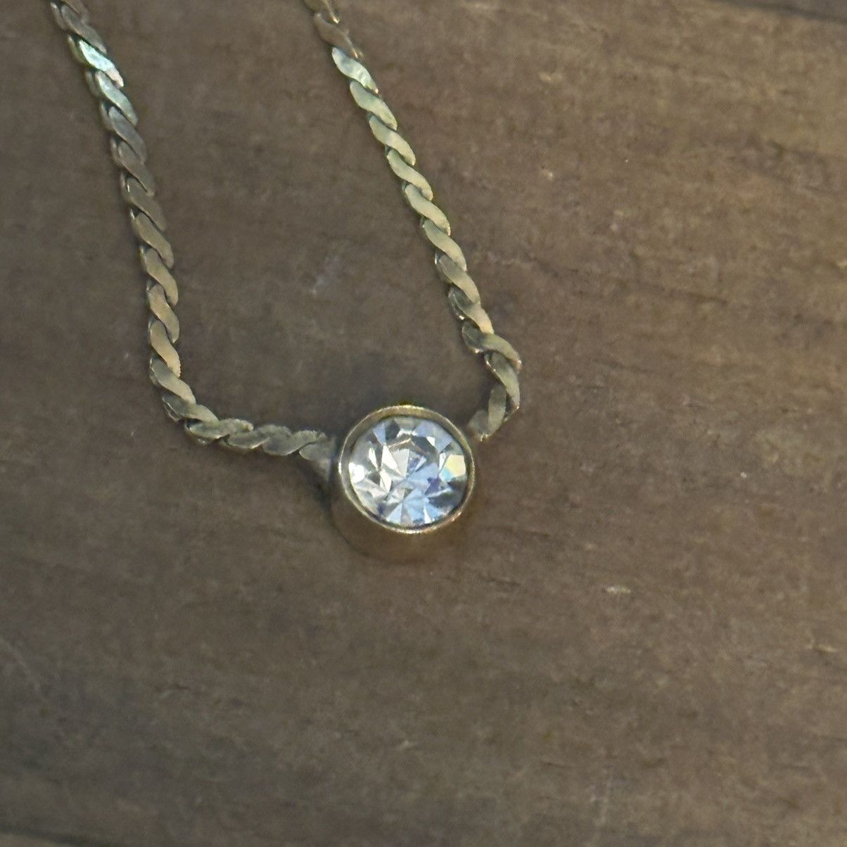 Other S Bentex bezeled cubic zirconia stone necklace Size ONE SIZE - 3 Thumbnail