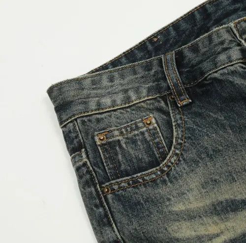 Japanese Brand American street retro washed distressed jeans y2k Size US 32 / EU 48 - 3 Thumbnail