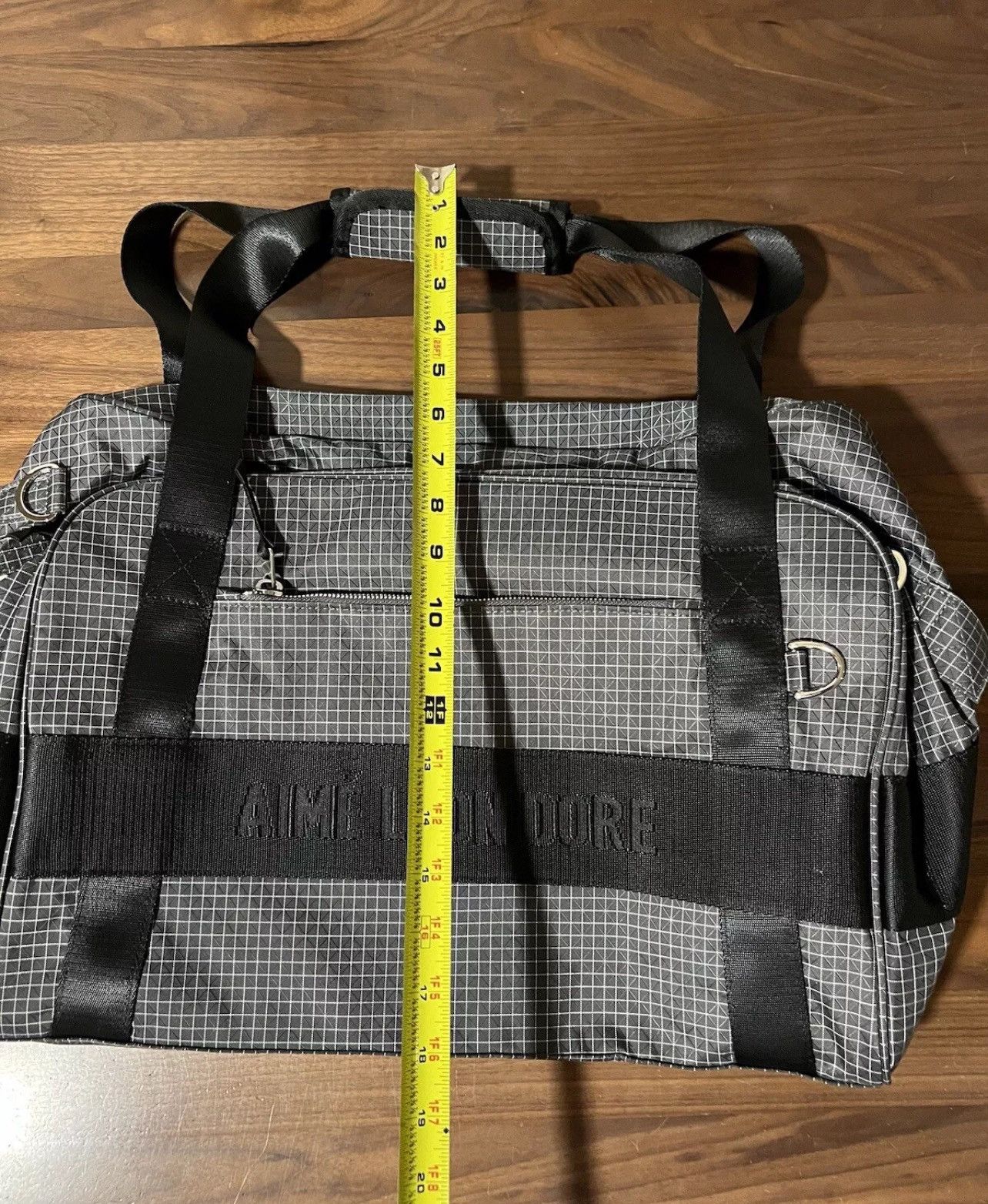 Aime Leon Dore Aime Leon Dore Ripstop Nylon Duffle Bag Black Woven Logo ALD Size ONE SIZE - 5 Thumbnail