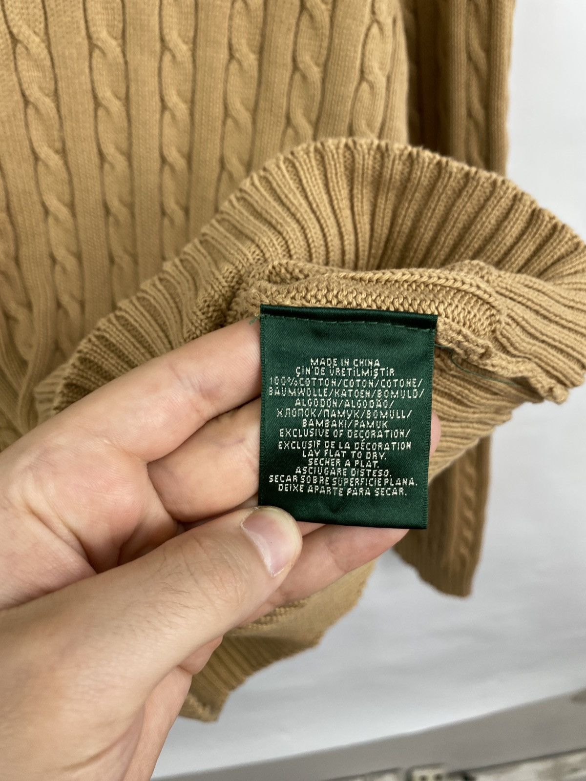 Lauren Ralph Lauren Ralph Lauren RLL Gold Logo Green Label sweater retro wmns Size L / US 10 / IT 46 - 6 Thumbnail