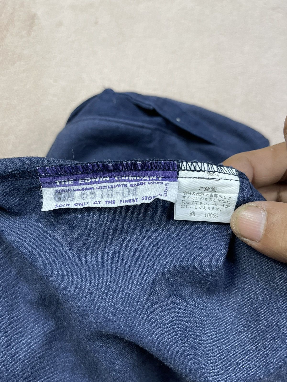Edwin Vintage Deadstock EDWIN MR 50$ Western Denim Shirt Size US L / EU 52-54 / 3 - 10 Thumbnail