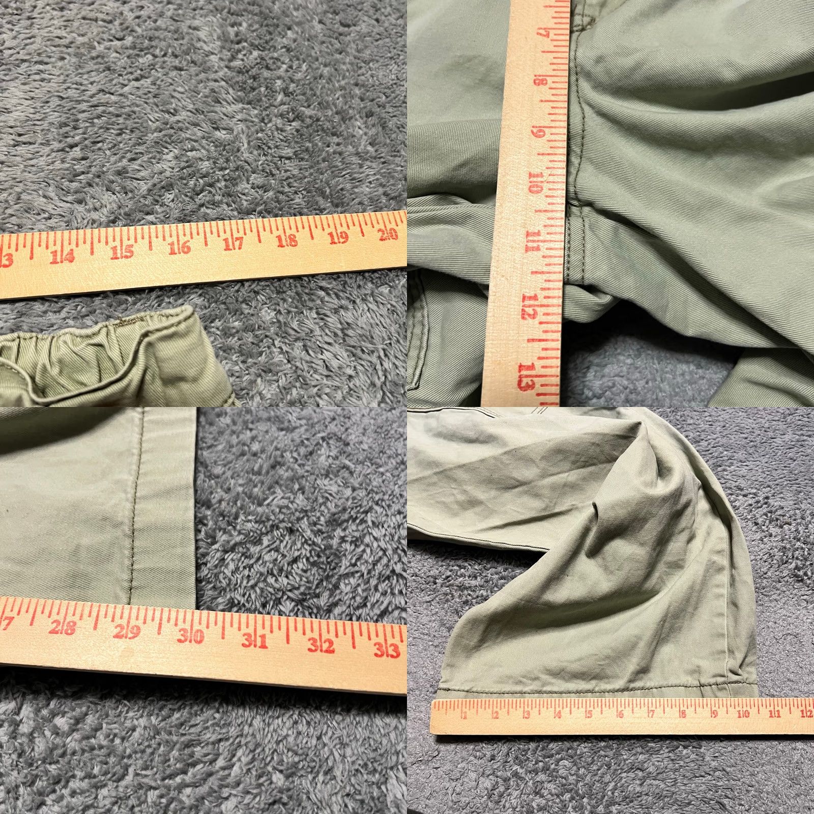 Vintage Kensie Jeans Cargo Pants Womens 10/30 Light Green Wide Leg Distressed Utility, Cargo, Women, 10, Regular, Green, Kensie Jeans Cargo Pants, 29-32 x 30 Size 32" / US 10 / IT 46 - 8 Thumbnail