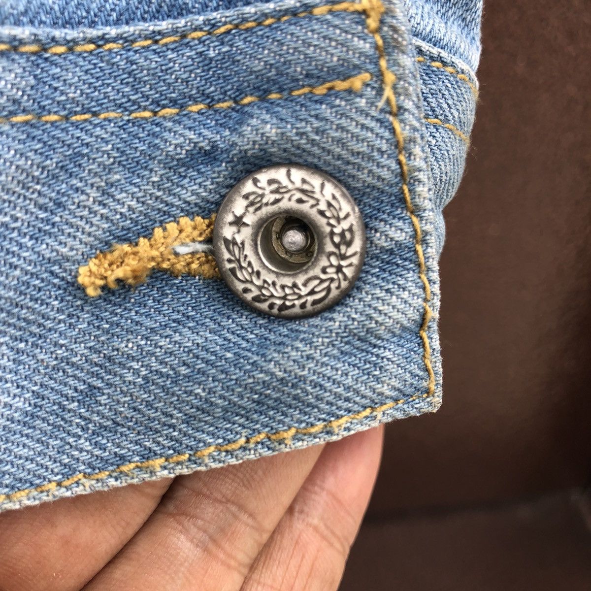 Japanese Brand Nylaus Trucker Denim Jacket Size US M / EU 48-50 / 2 - 14 Thumbnail