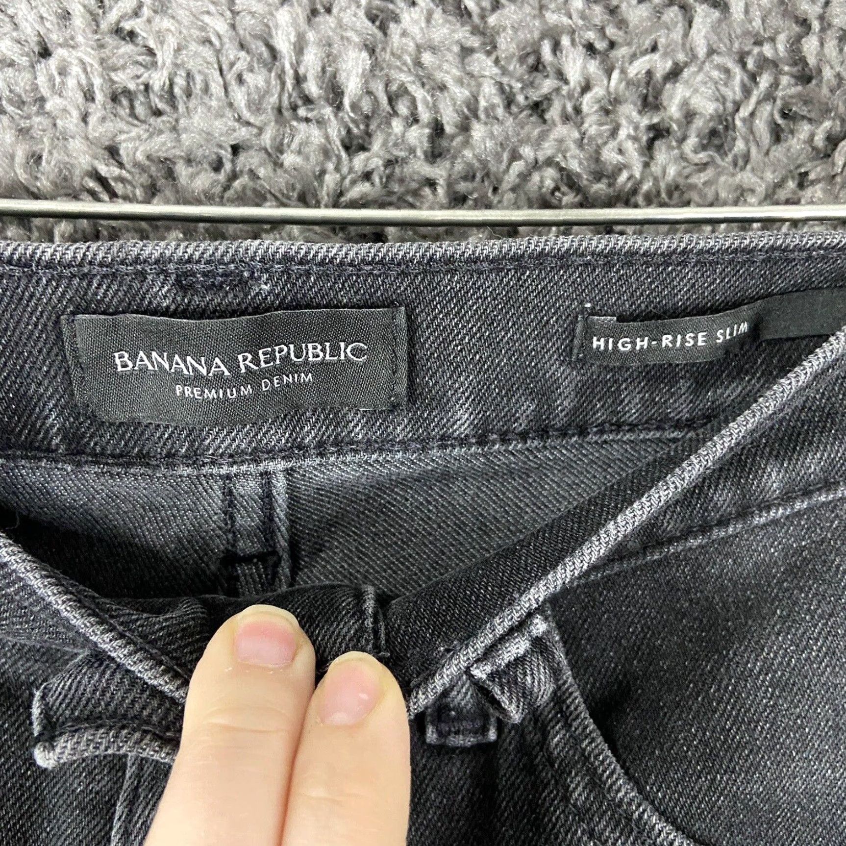 Banana Republic BANANA REPUBLIC Premium Denim High Rise Slim Jeans Black Women’s 26 Size 26" / US 2 / IT 38 - 5 Thumbnail