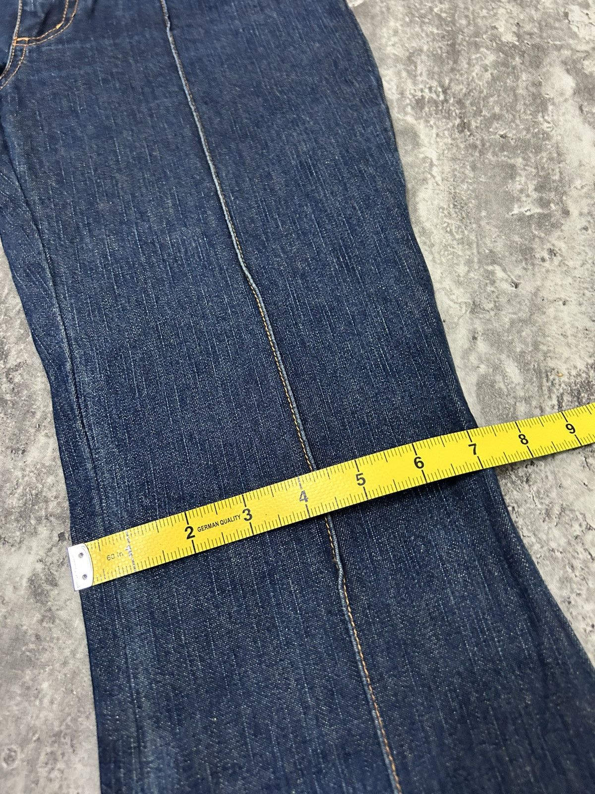 If Six Was Nine × Japanese Brand × Vintage Vintage Jouer aux echecs Flare Jeans Size 28" / US 6 / IT 42 - 14 Thumbnail