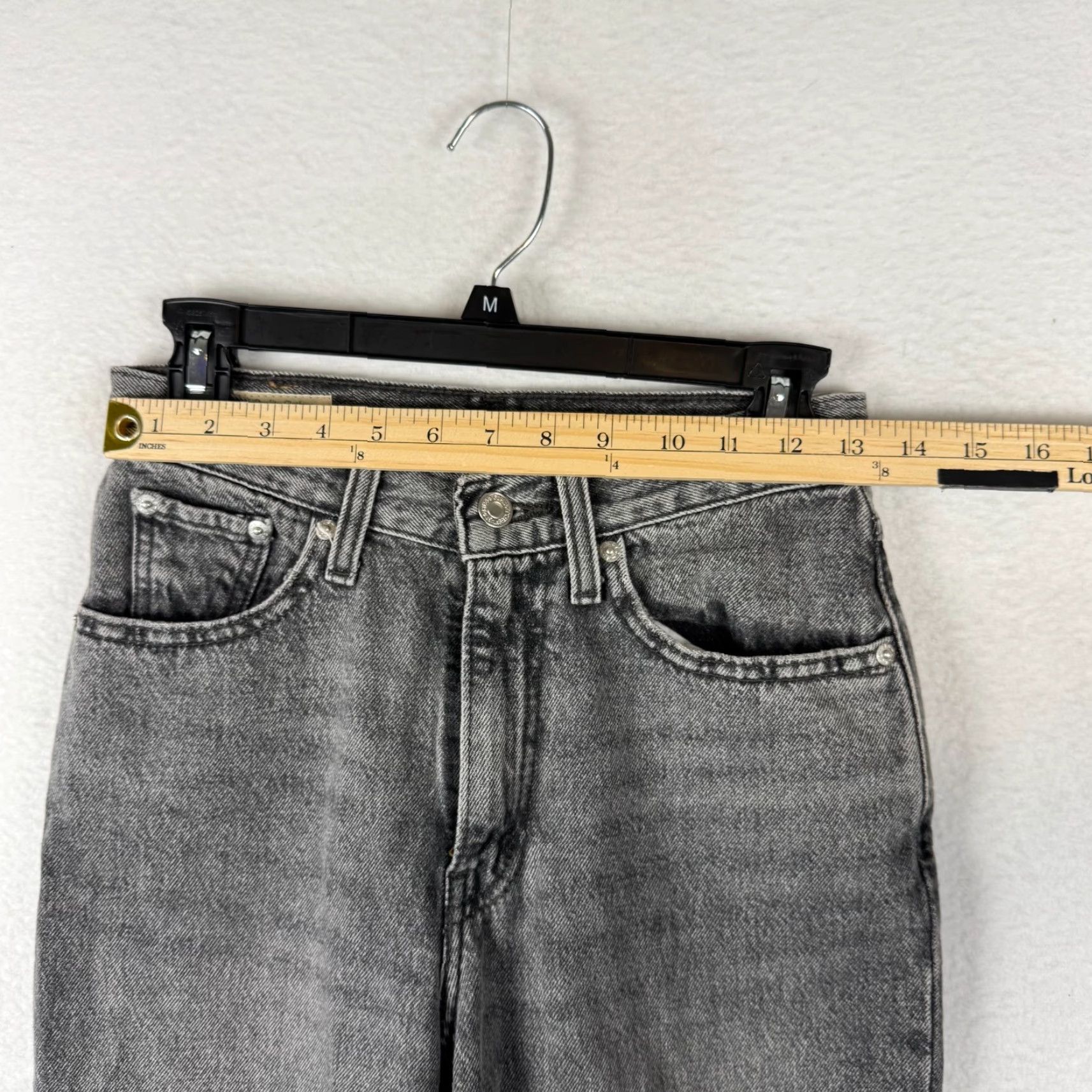 Levi's Levi's Premium 80s Mom Jeans Women's 25 High Waist Washed Black Denim Jeans Size 42" / US 20 - 7 Thumbnail
