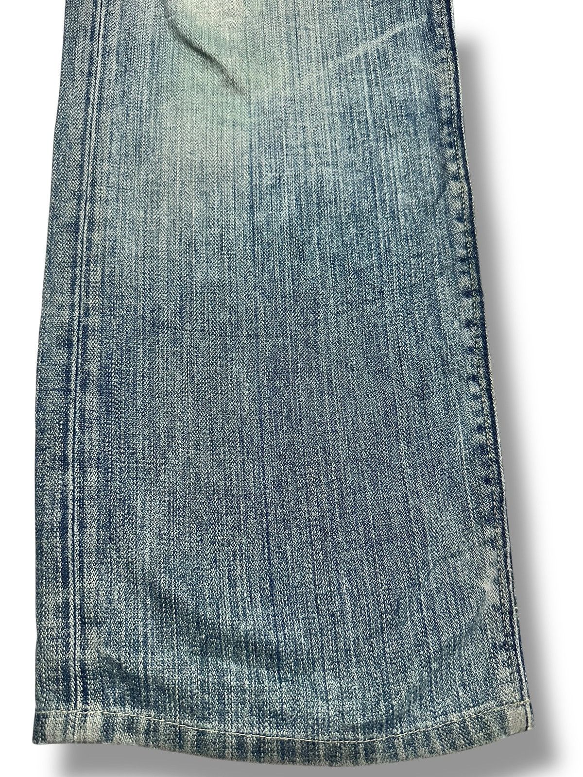 Japanese Brand Vintage Back Number 02 Baggy Loose Style Faded Wash Size US 33 - 10 Thumbnail