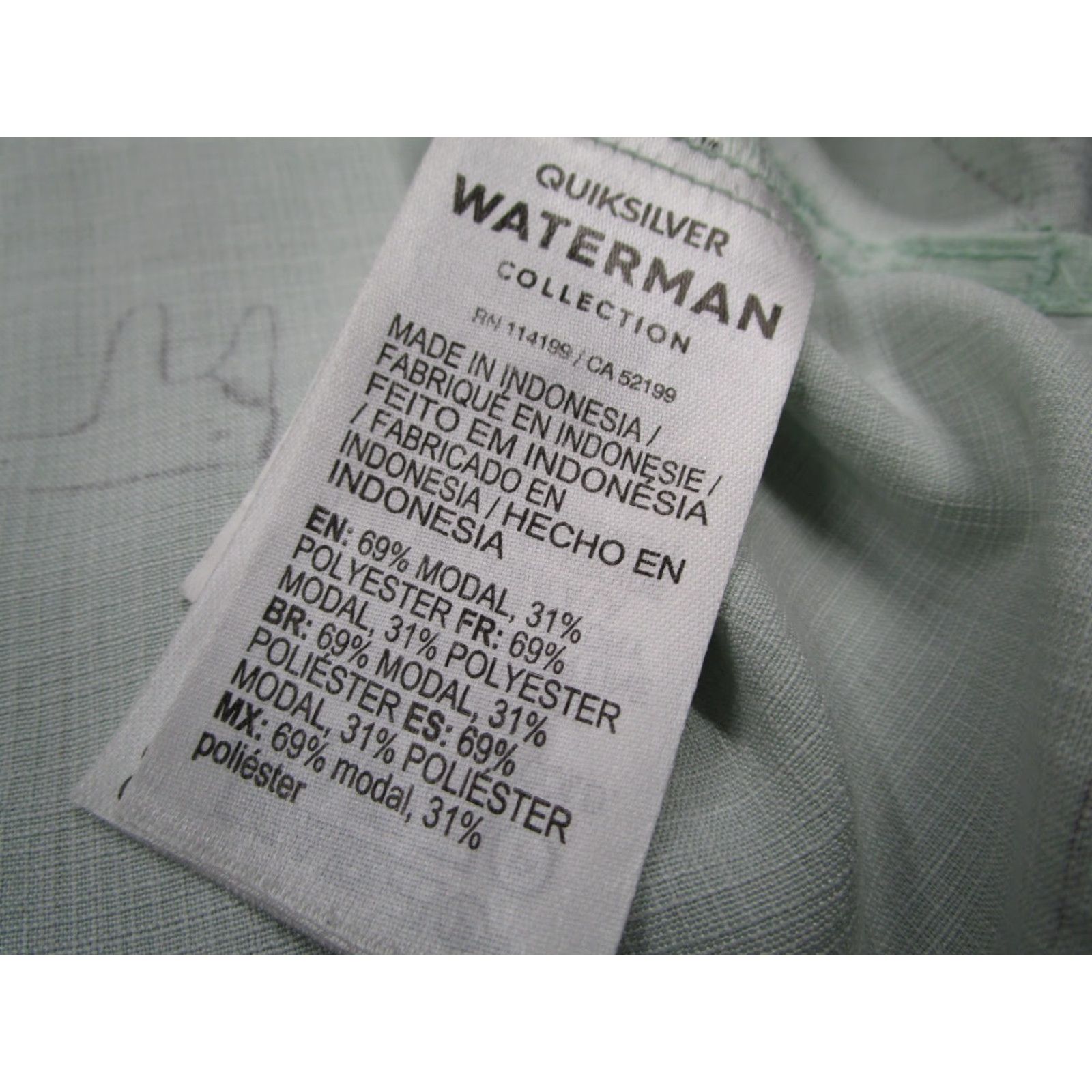 Quiksilver Quiksilver Waterman Shirt Mens M Blue Comfort Fit Button Up Short Sleeve Surfboards Hawaiian Beach Bohemian California Tropical 2010s Mens Size US M / EU 48-50 / 2 - 4 Thumbnail