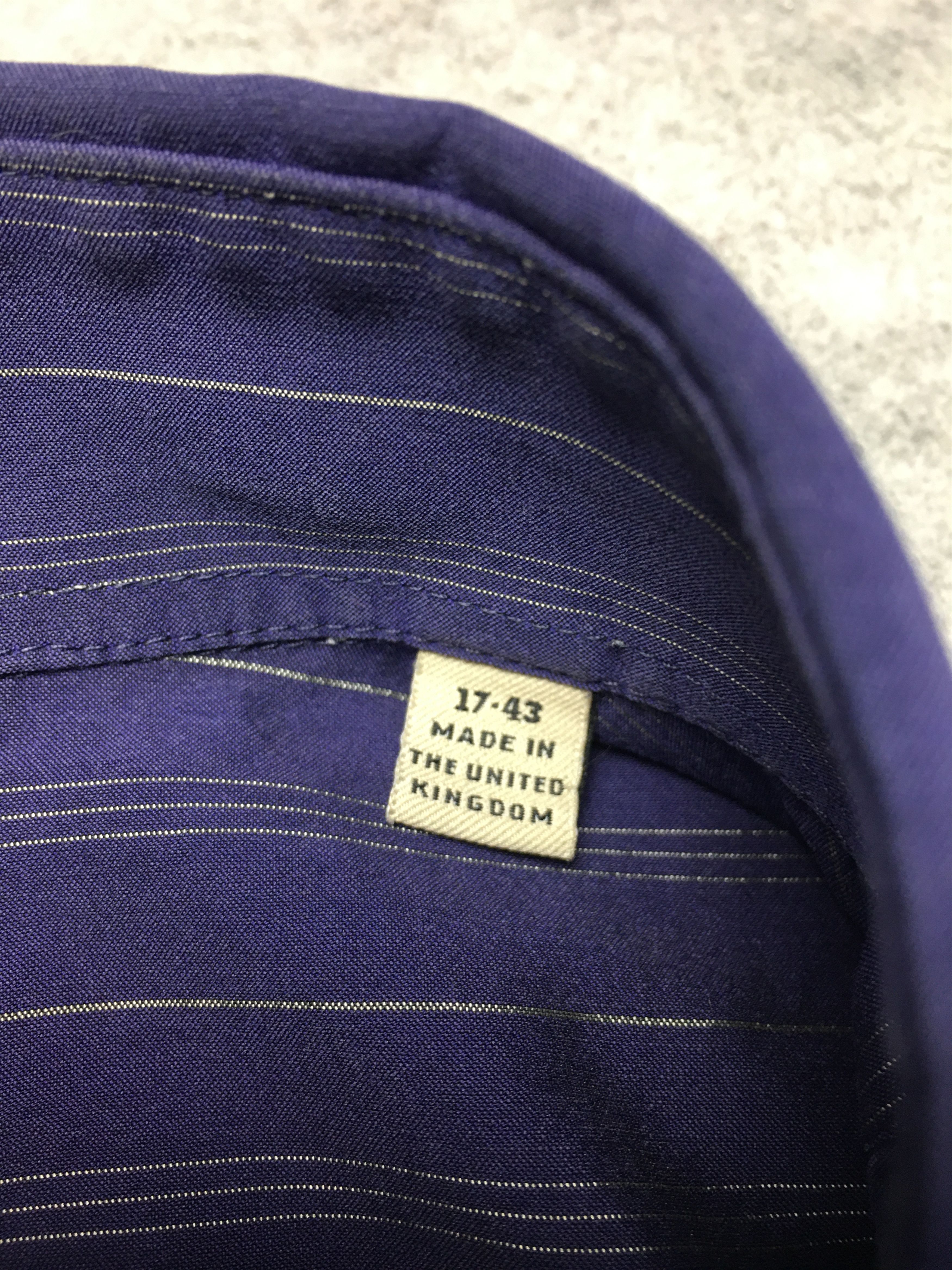 Burberry Burberry London Vintage Striped Shirt 43/17 Size 44S - 8 Thumbnail