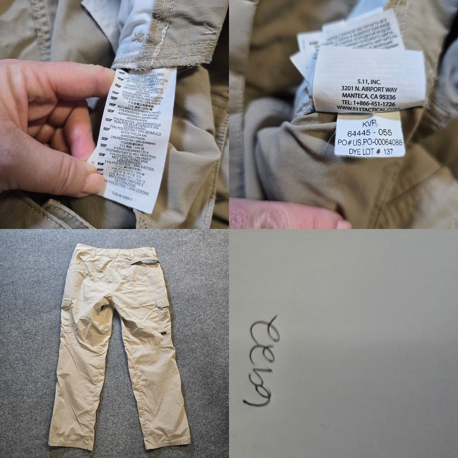 Vintage 5 11 Tactical Pants Womens 12 Beige Cargo Straight Leg Utility Pocket Capsule Pants Females Cargo Straight Leg Beige 12 Womens Size 34" / US 12 / IT 48 - 8 Thumbnail