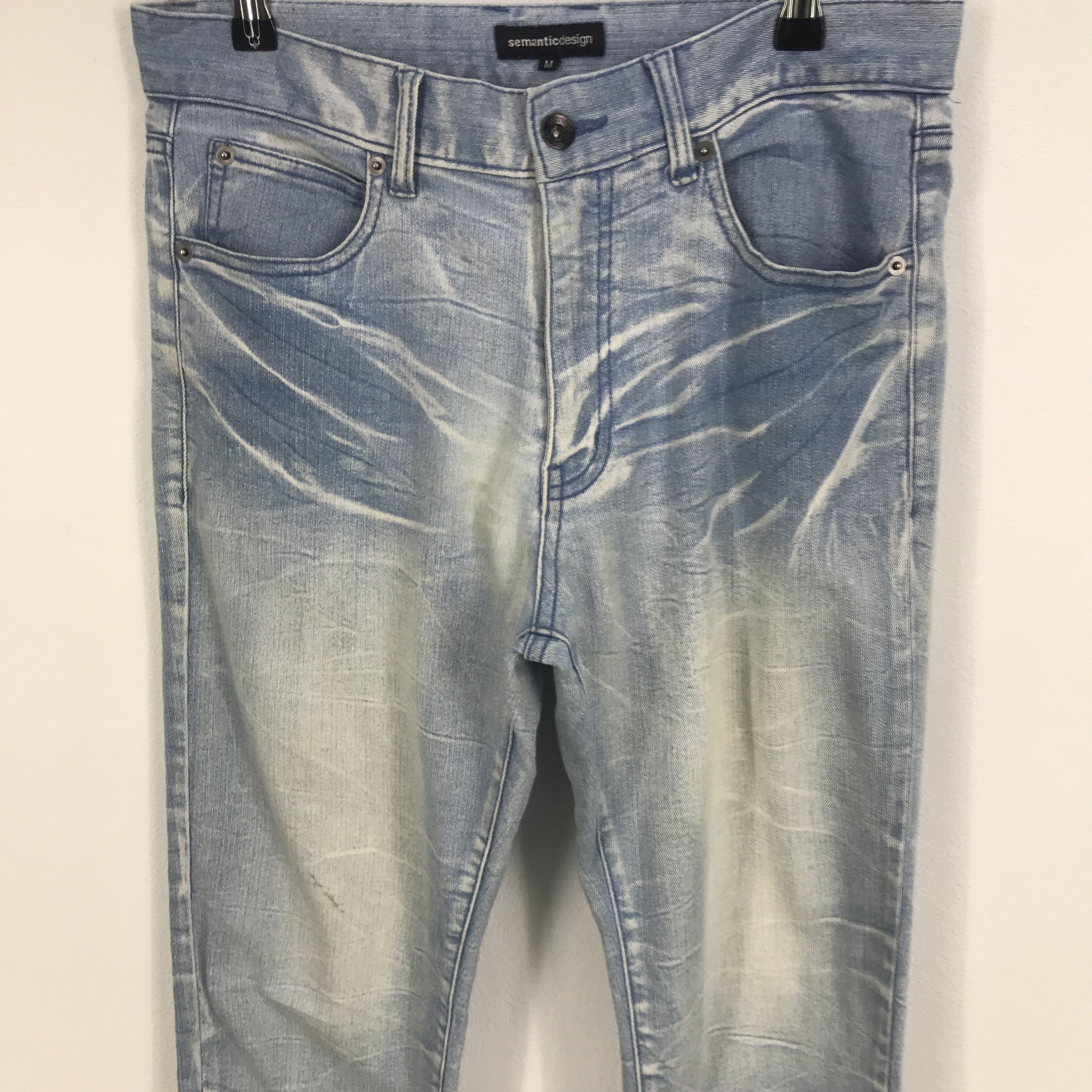 semanticdesign Rare Light wash semantic design Skinny denim pants Size US 30 / EU 46 - 2 Thumbnail