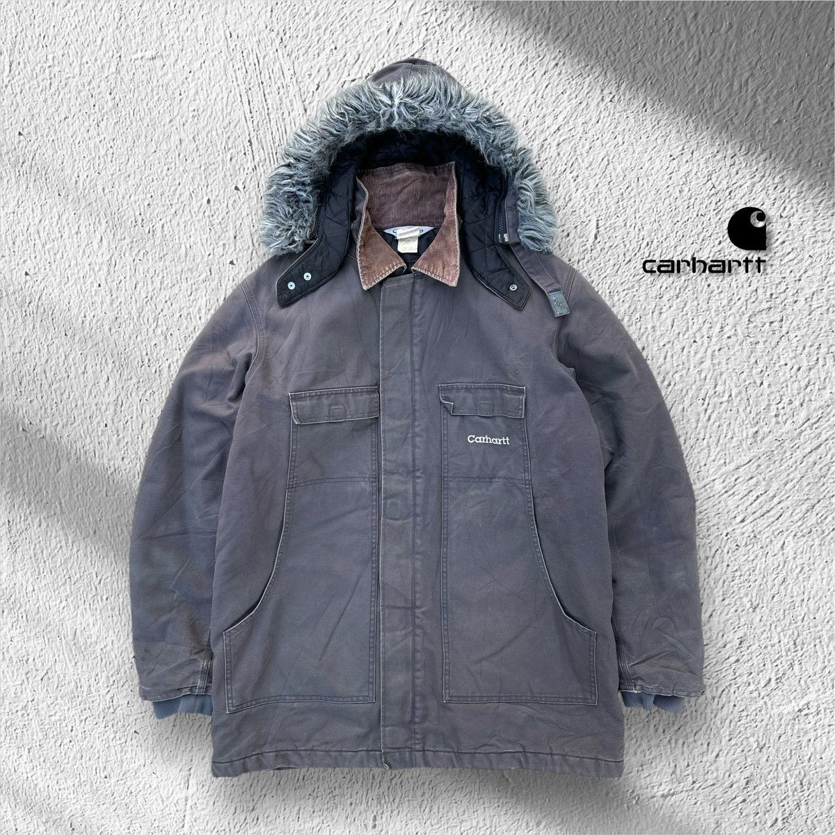 Carhartt 🔥Vintage Carhartt Arctic Jacket With Removable Hood Size US XL / EU 56 / 4 - 1 Thumbnail
