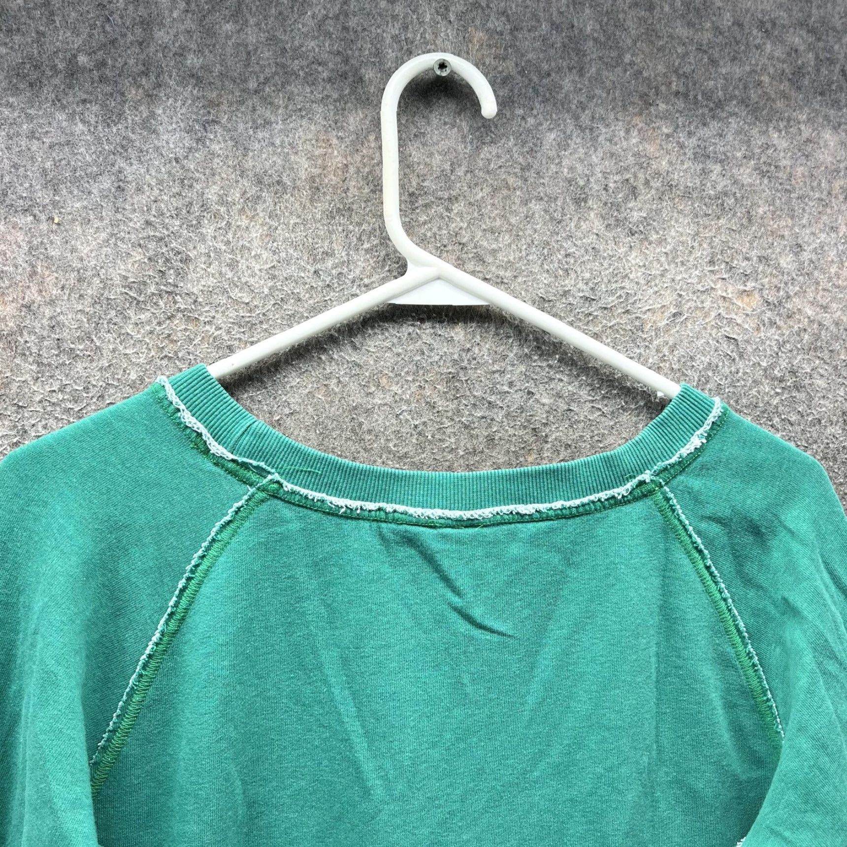 Puma Puma Sweatshirt Womens Large Green Raglan Logo Crewneck Pullover Top Size L / US 10 / IT 46 - 5 Thumbnail