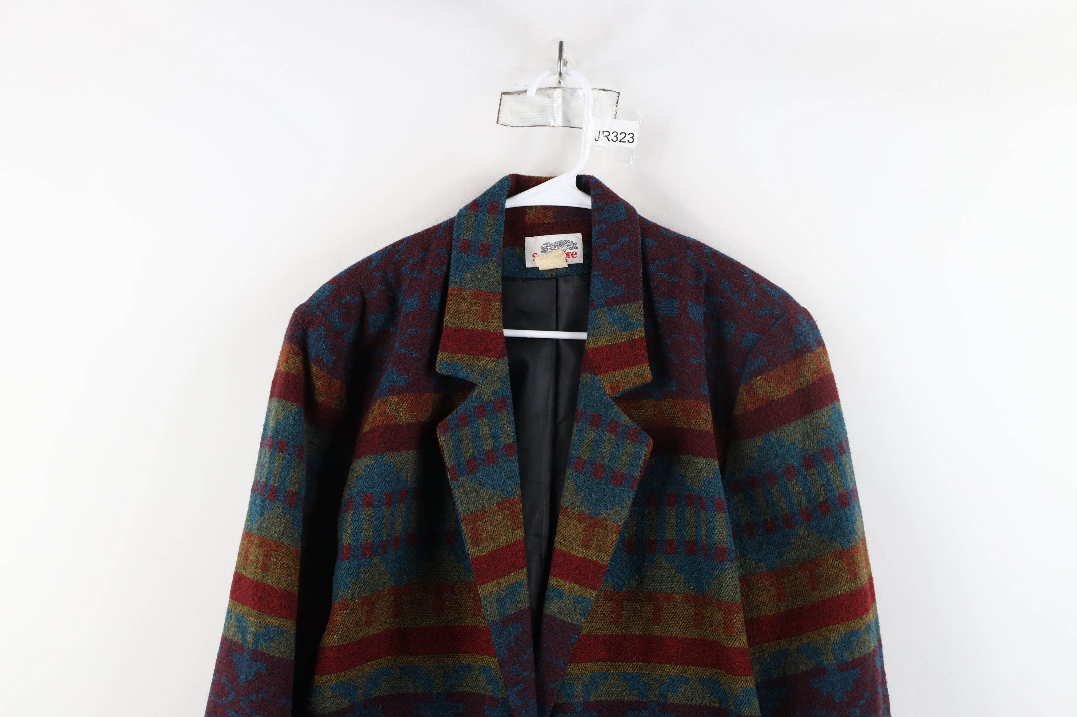 Vintage Vintage 90s Streetwear Southwestern Wool Blend Blazer Jacket Size M / US 6-8 / IT 42-44 - 2 Thumbnail
