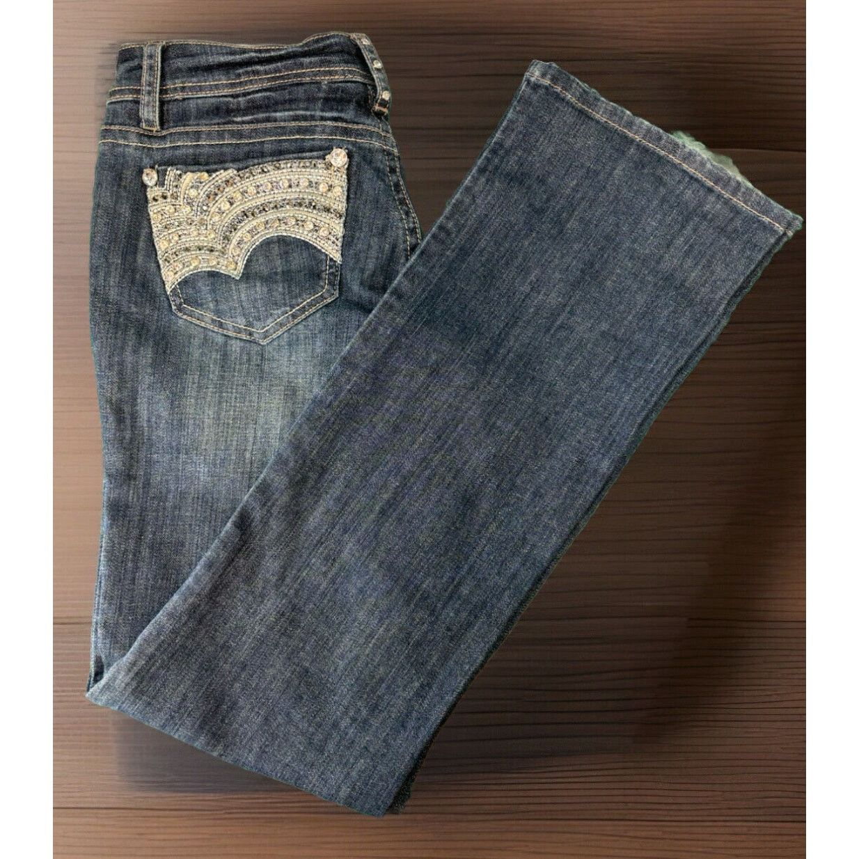 Grace in LA Grace In La Jeans Size 5 Easy Fit Embellished Blingy Size 28" / US 6 / IT 42 - 2 Thumbnail