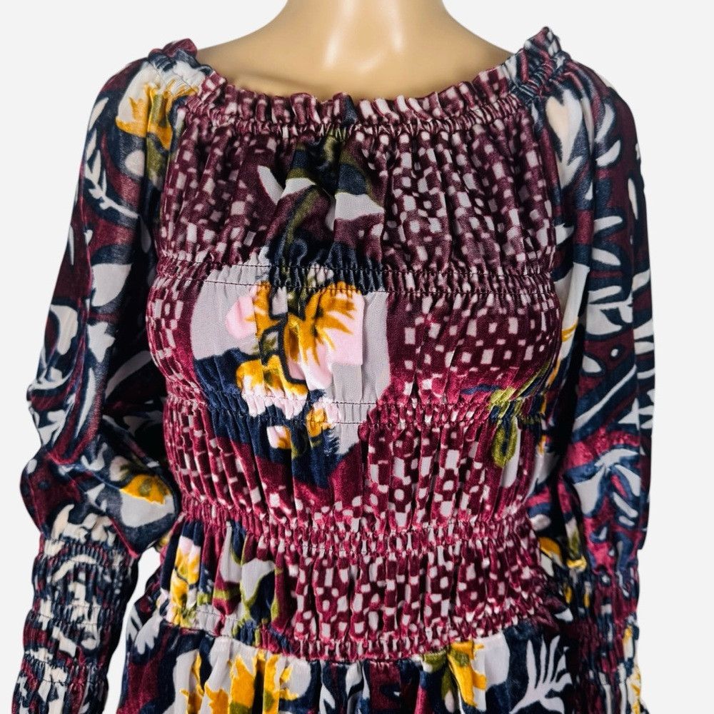 Free People New Free People Bali Aveline Velvet Mini Dress Size XS Size XS / US 0-2 / IT 36-38 - 9 Thumbnail