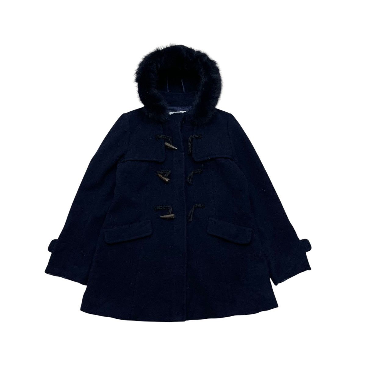 Japanese Brand × Le Grande Bleu (L.G.B.) Vintage Peyton Place PPFM Toggle Button Faux Fur Jacket Size M / US 6-8 / IT 42-44 - 1 Thumbnail