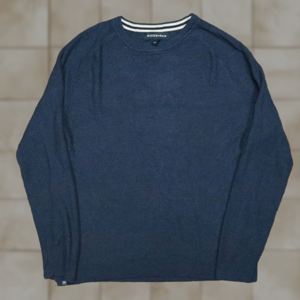 Mizzen+Main Mizzen Main Sweater Mens Large Blue Pullover Crew Neck Knit Jumper Shirt Hoodie? Size US L / EU 52-54 / 3 - 1 Thumbnail