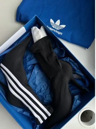 Adidas × Balenciaga BALENCIAGA x Adidas Knife Sock Ankle Boots Size US 7 / IT 37 - 1 Thumbnail