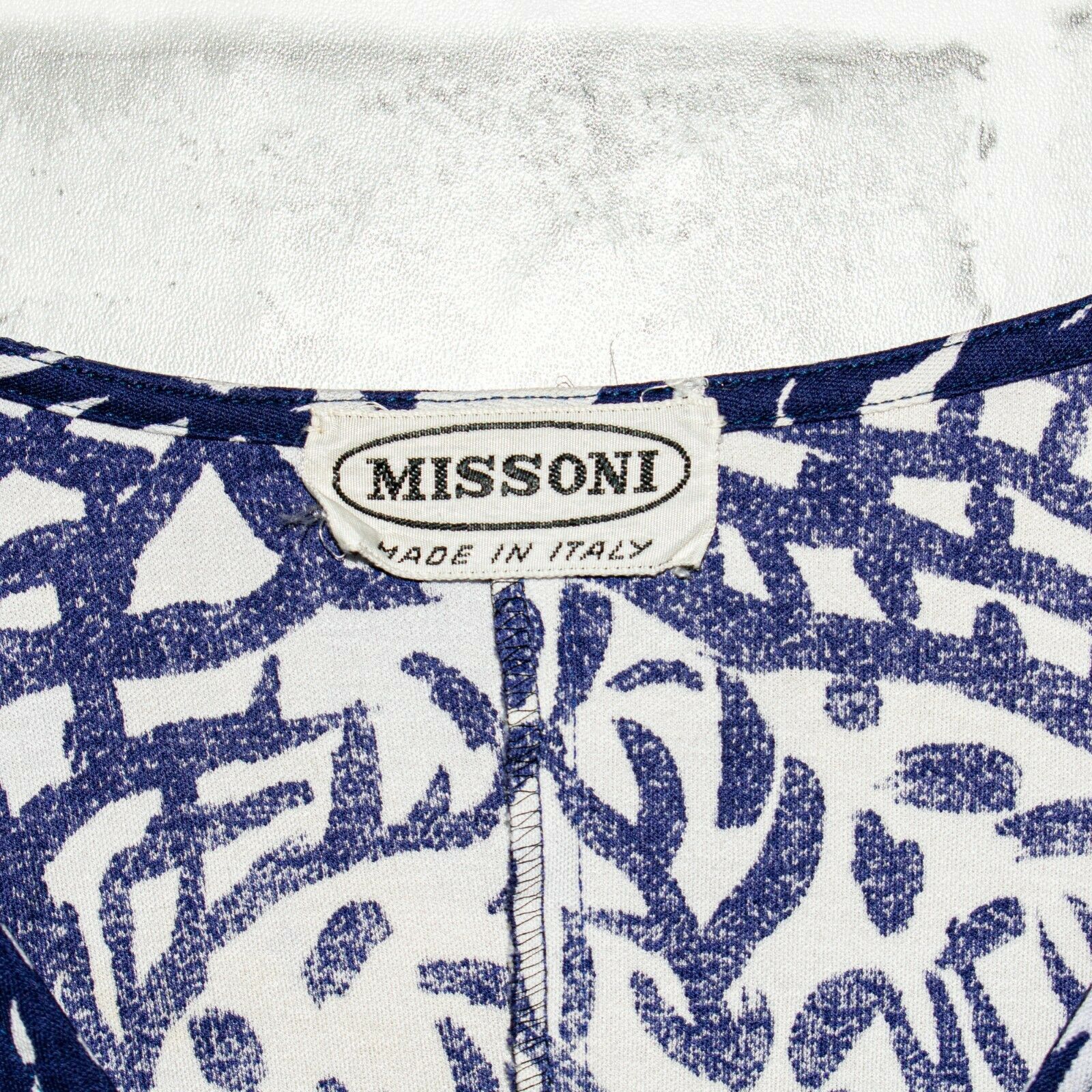 Missoni MISSONI Women's Pullover Blouse blue print Made in Italy Size S / US 4 / IT 40 - 4 Thumbnail