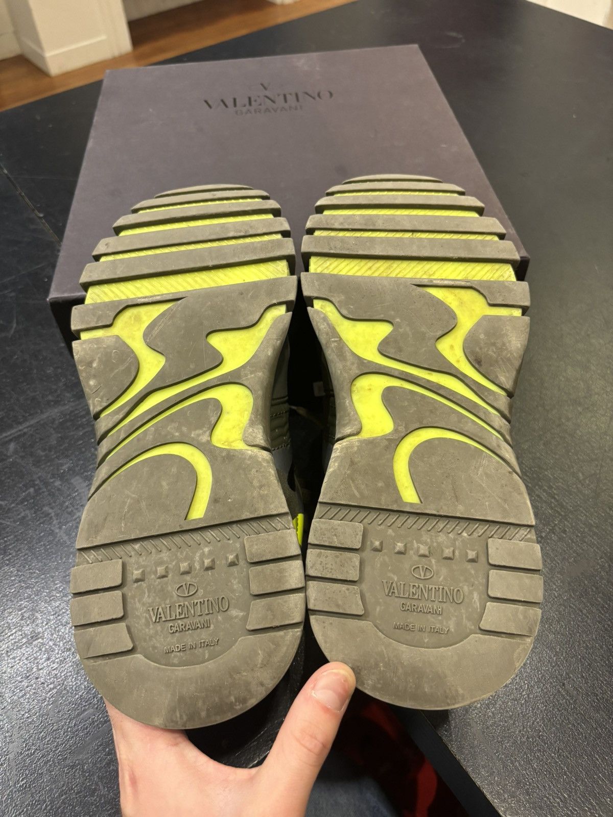 Valentino Valentino Rockrunner Plus ‘Camo Lime’ Size US 11 / EU 44 - 6 Thumbnail