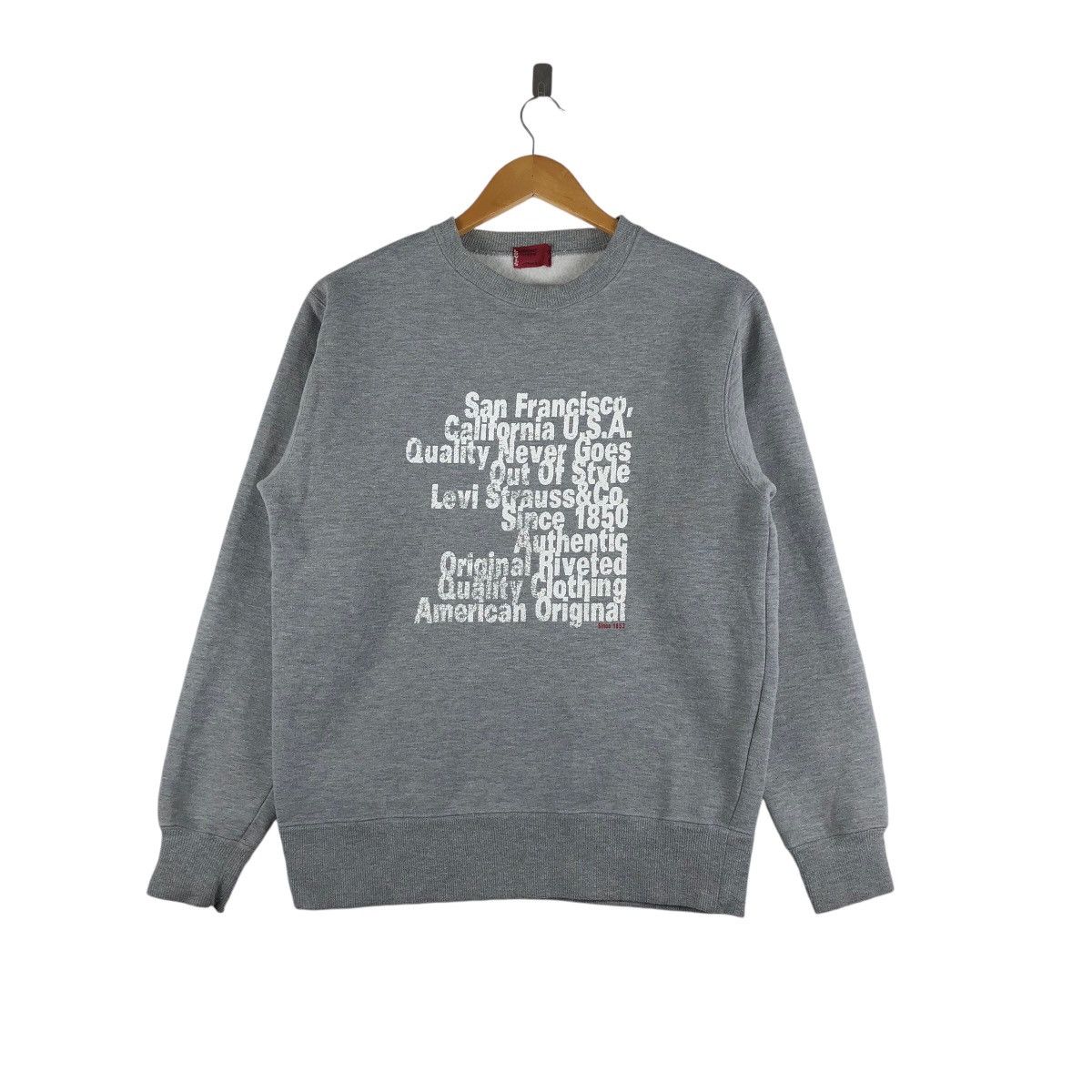 Levi's Vintage LEVI’S Sweatshirt Big Logo Pullover Jumper Size US M / EU 48-50 / 2 - 1 Thumbnail