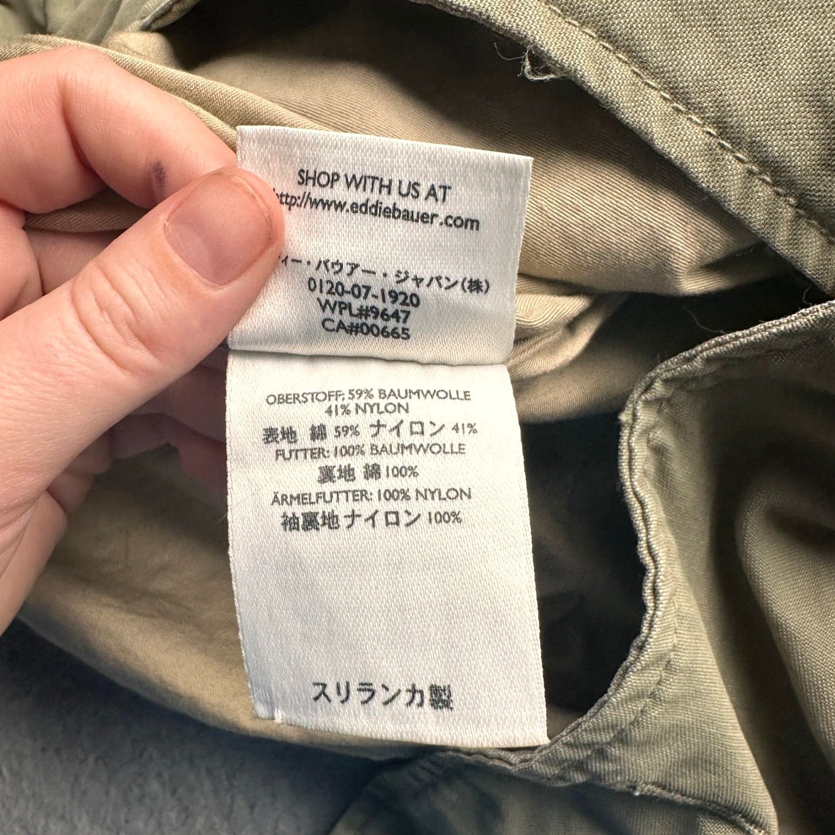 Eddie Bauer VINTAGE Eddie Bauer Button Canvas Field Barn Coat Jacket Mens XLT Tall Olive Green Size US XL / EU 56 / 4 - 5 Thumbnail