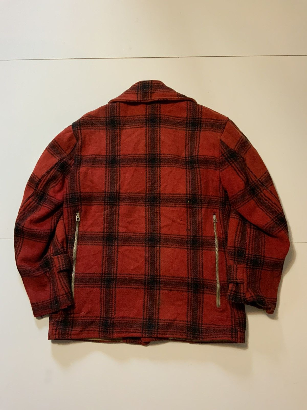Vintage Vintage 40s 50s Buffalo Plaid Wool Mackinaw Jacket Coat Size US S / EU 44-46 / 1 - 2 Thumbnail