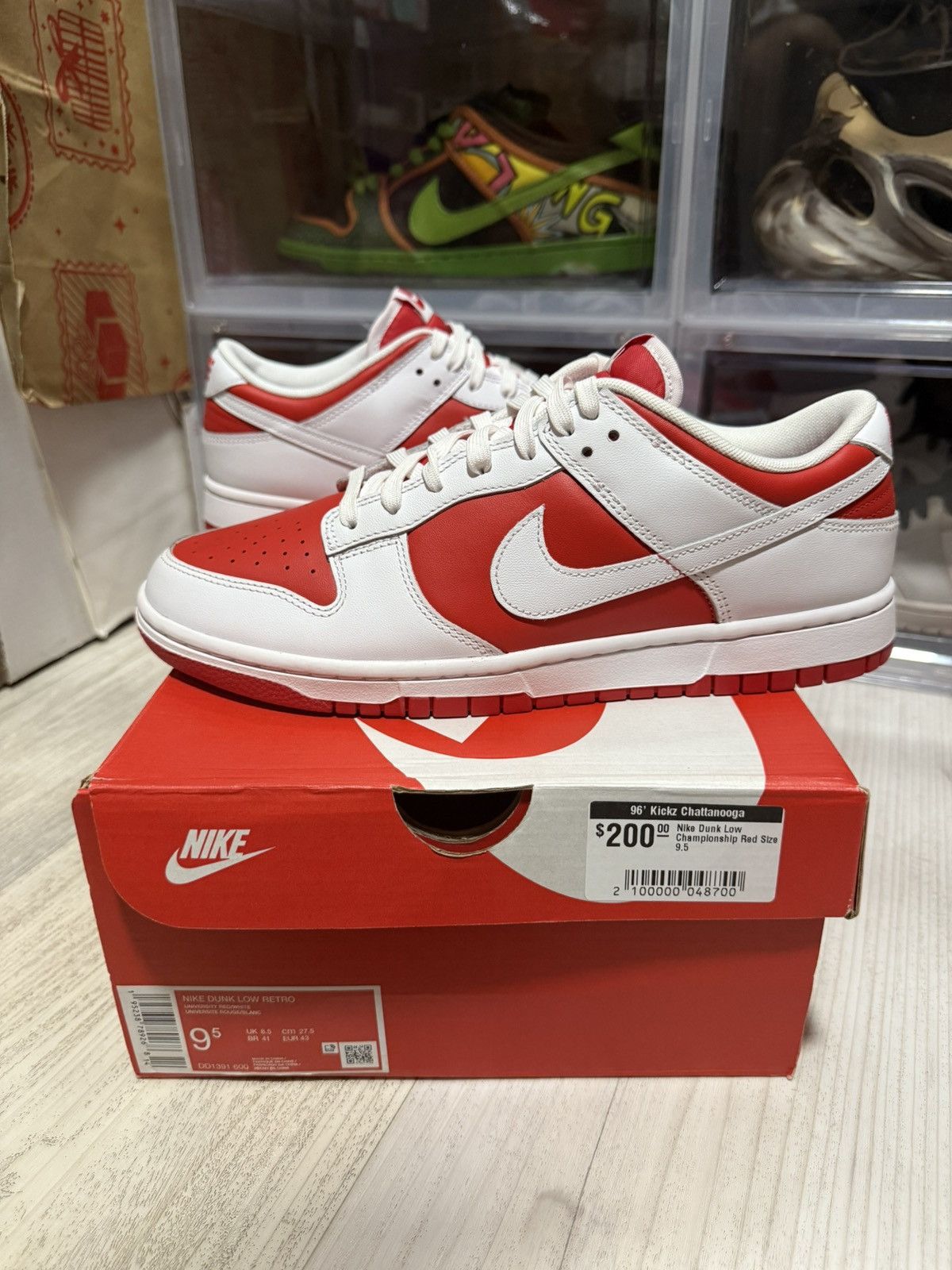 Nike Nike Dunk Low Championship Red Size US 9.5 / EU 42-43 - 1 Thumbnail